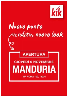 Anteprima del volantino KiK - KiK volantino fino al 05.11.2025 valido a partire dal 02.11.2025