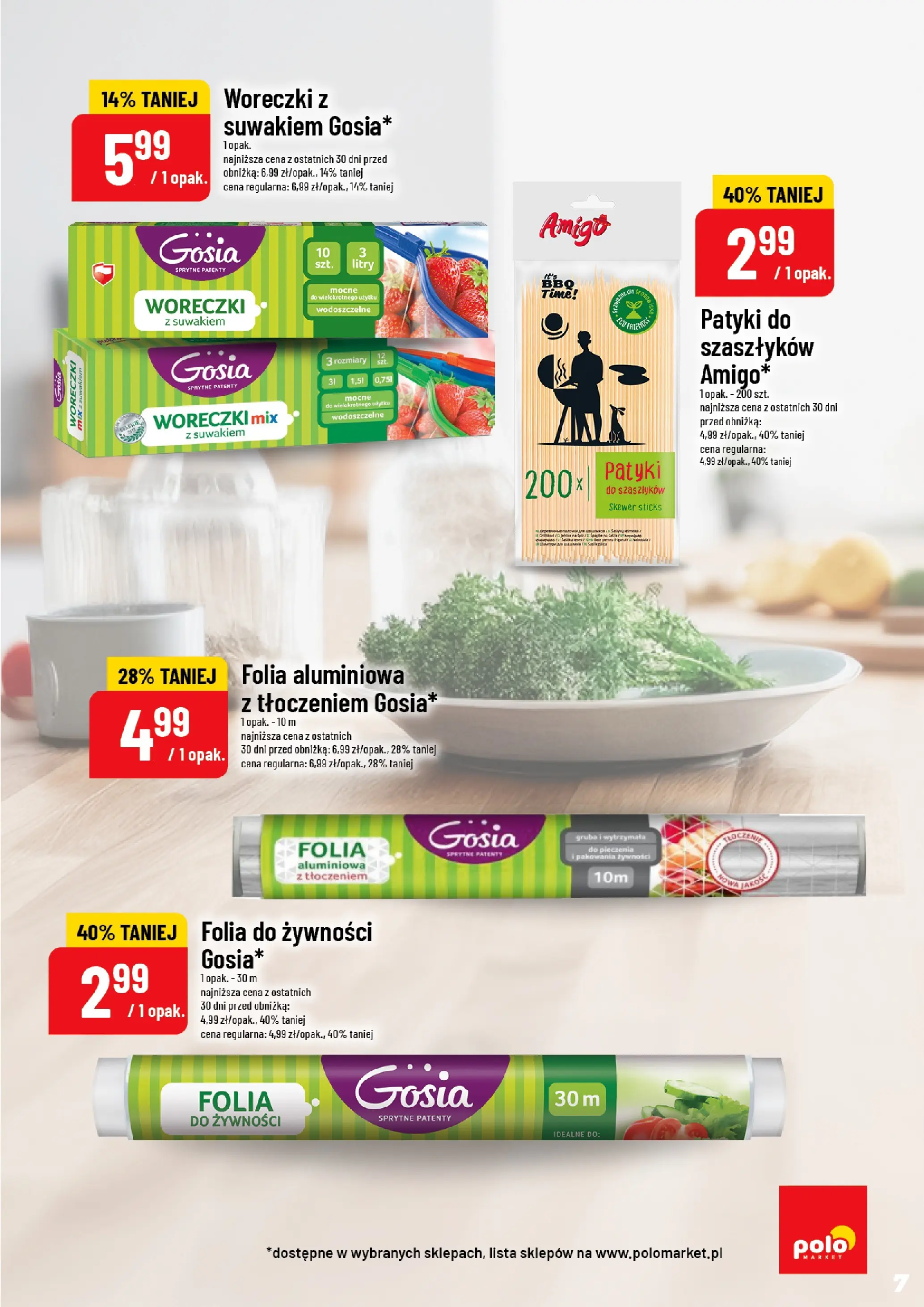 Nowa POLOmarket gazetka od jutra 29.10.2025 (PDF) | Strona: 7 | Produkty: Woreczki z suwakiem