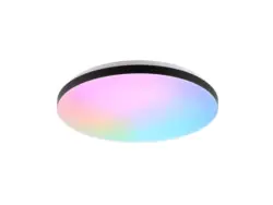 Brilliant LED-Deckenleuchte Livio RGB & CCT-Funktion Weiß-Schwarz Ø 38,5 cm