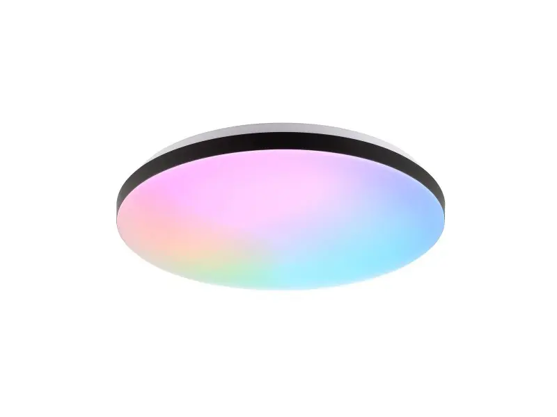 Brilliant LED-Deckenleuchte Livio RGB & CCT-Funktion Weiß-Schwarz Ø 38,5 cm