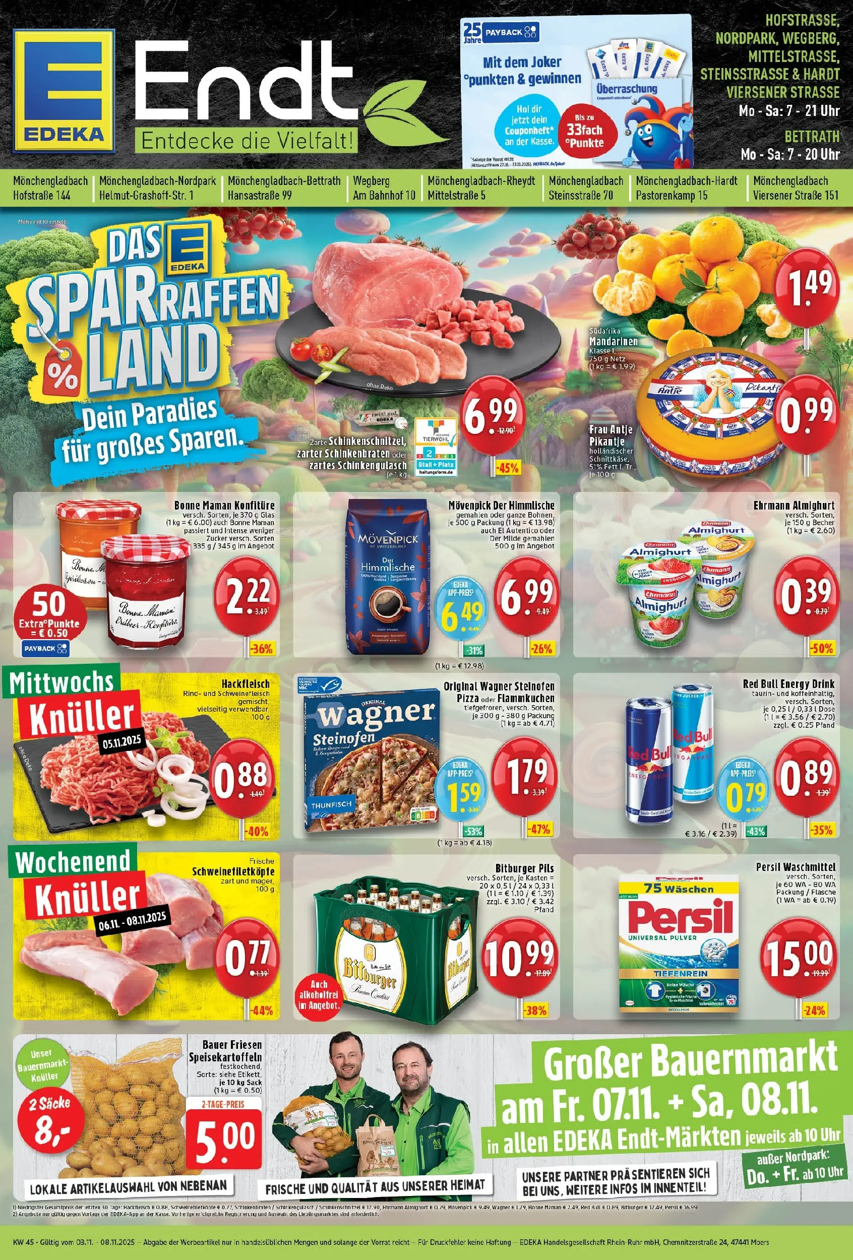 Edeka prospekt Wegberg	 (ab 02.11.2025) » Angebote Online | Seite: 1 | Produkte: Mandarinen, Zucker, Uhr, Persil
