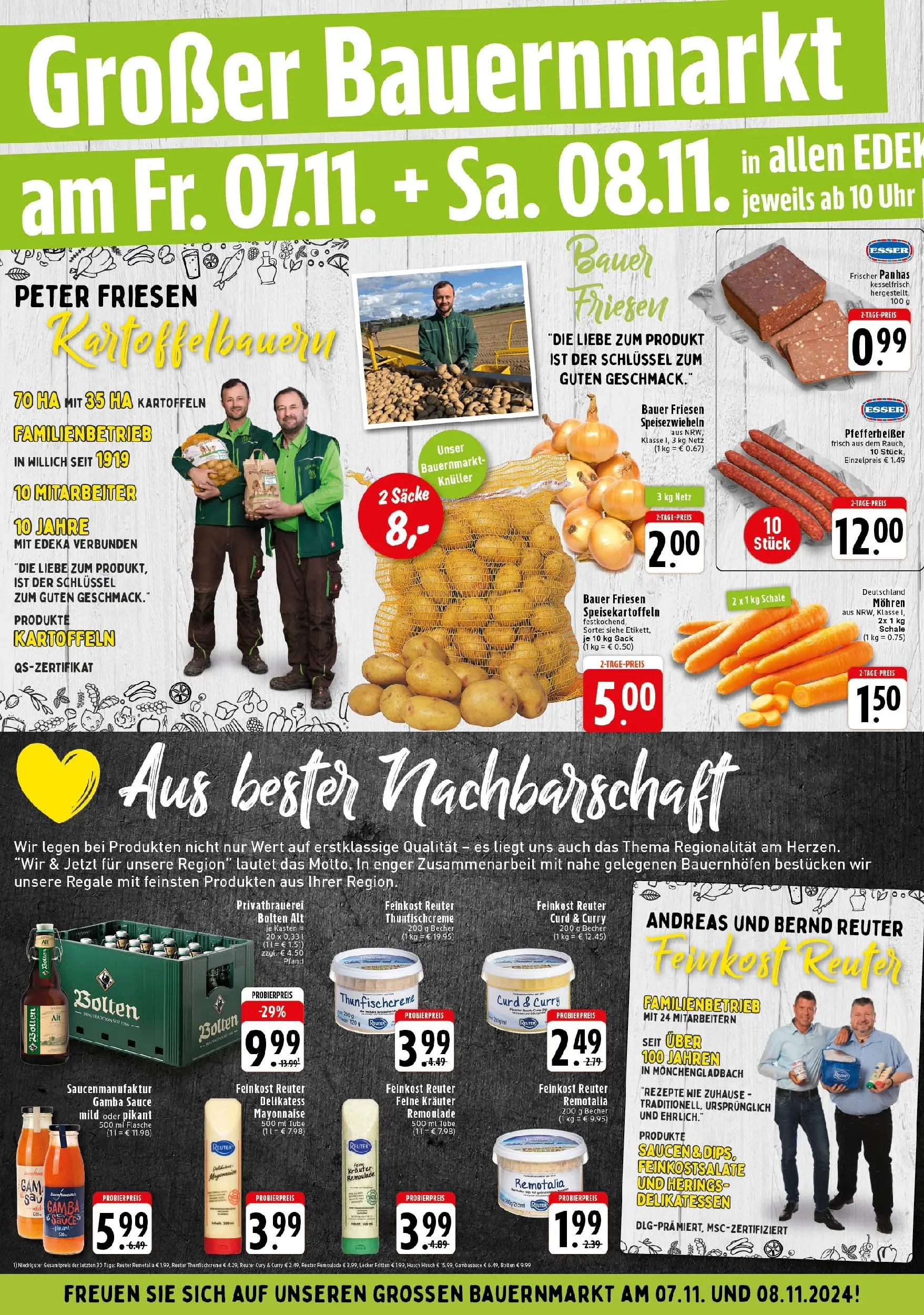 Edeka prospekt Wegberg	 (ab 02.11.2025) » Angebote Online | Seite: 6 | Produkte: Mohren, Kartoffeln, Mayonnaise, Uhr