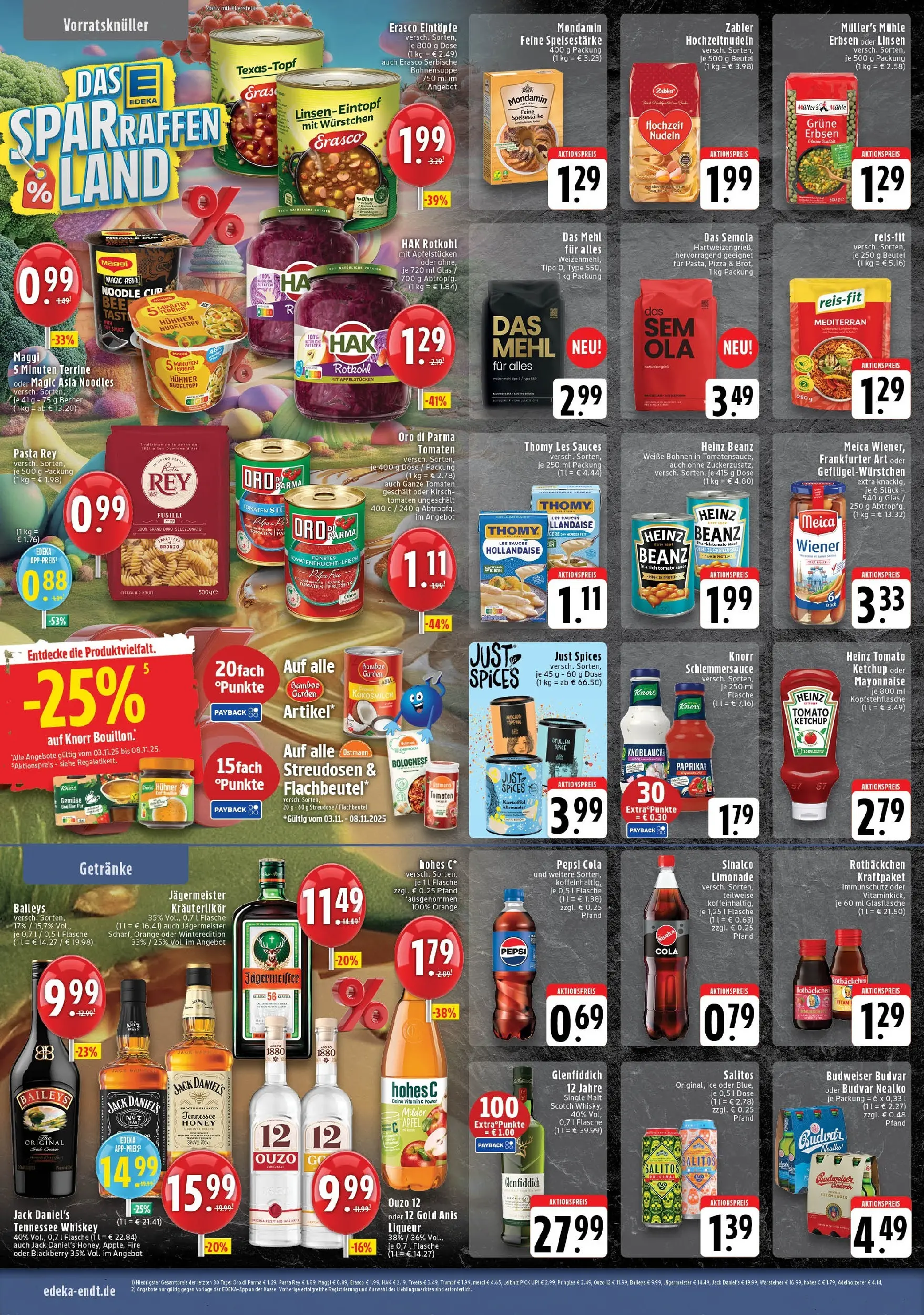 Edeka prospekt Wegberg	 (ab 02.11.2025) » Angebote Online | Seite: 8 | Produkte: Merci, Ouzo, Gemüse, Whiskey