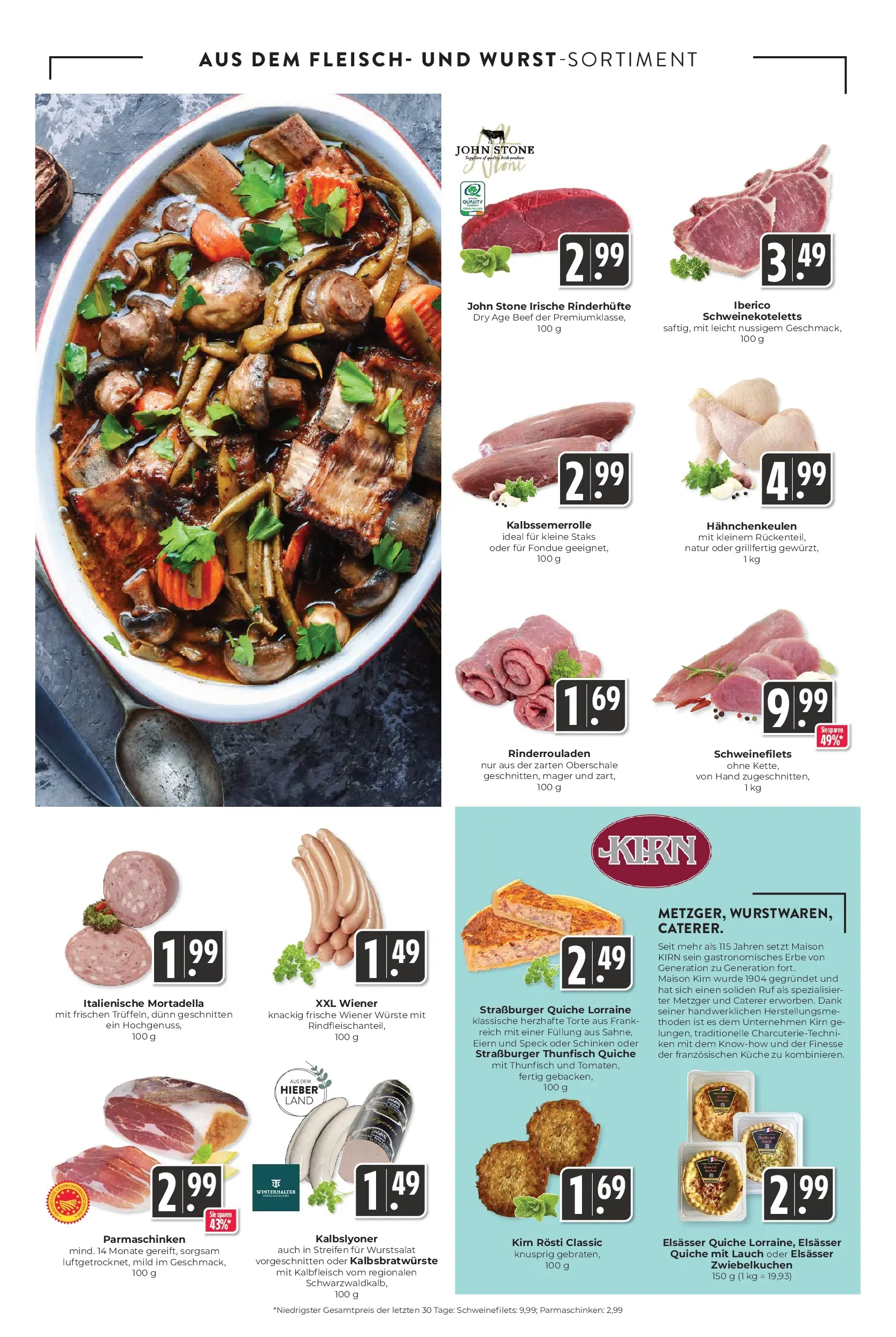 Entdecke - Hieber's Frischecenter: Meine Woche (ab 02.11.2025) zum Blättern | Seite: 4 | Produkte: Rinderrouladen, Küche, Fondue, Fleisch