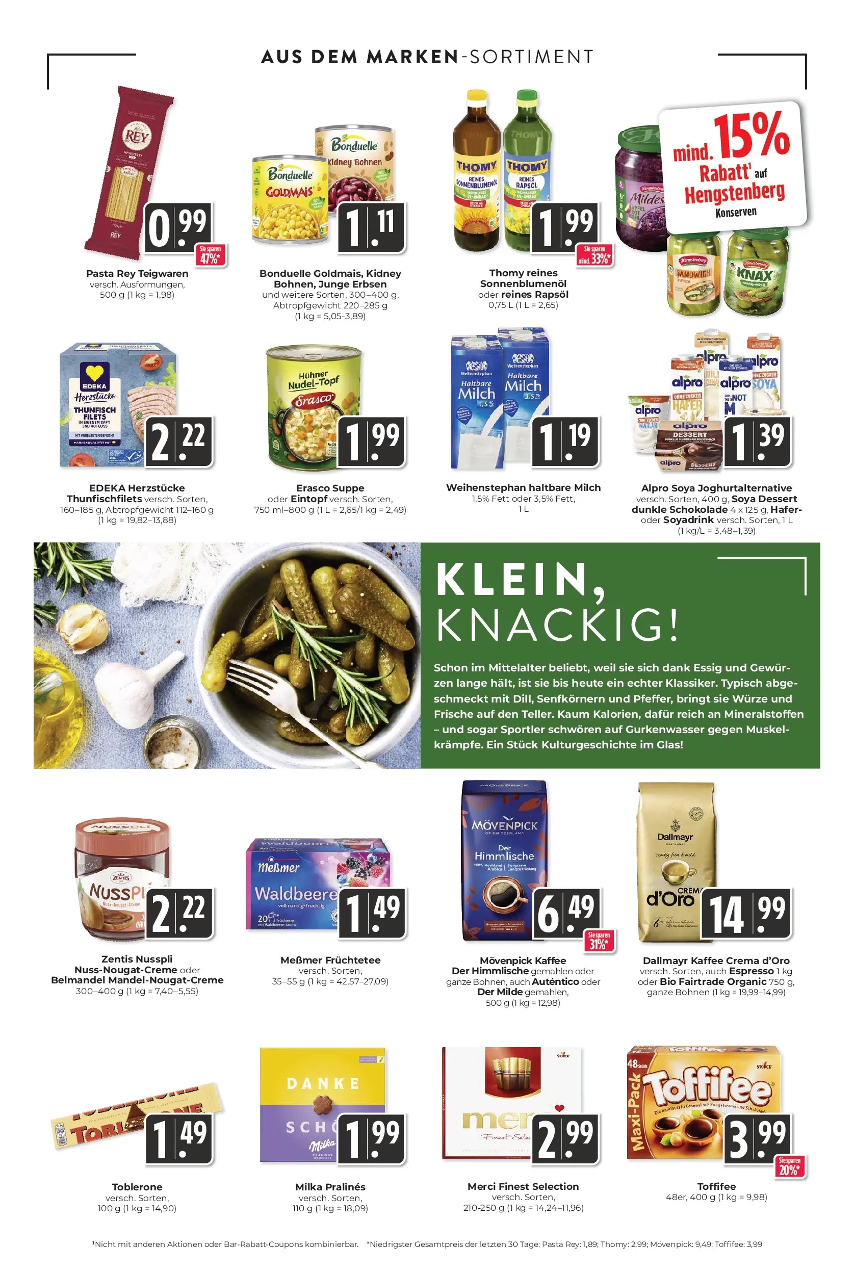 Entdecke - Hieber's Frischecenter: Meine Woche (ab 02.11.2025) zum Blättern | Seite: 14 | Produkte: Thunfisch, Messmer, Haltbare milch, Erbsen
