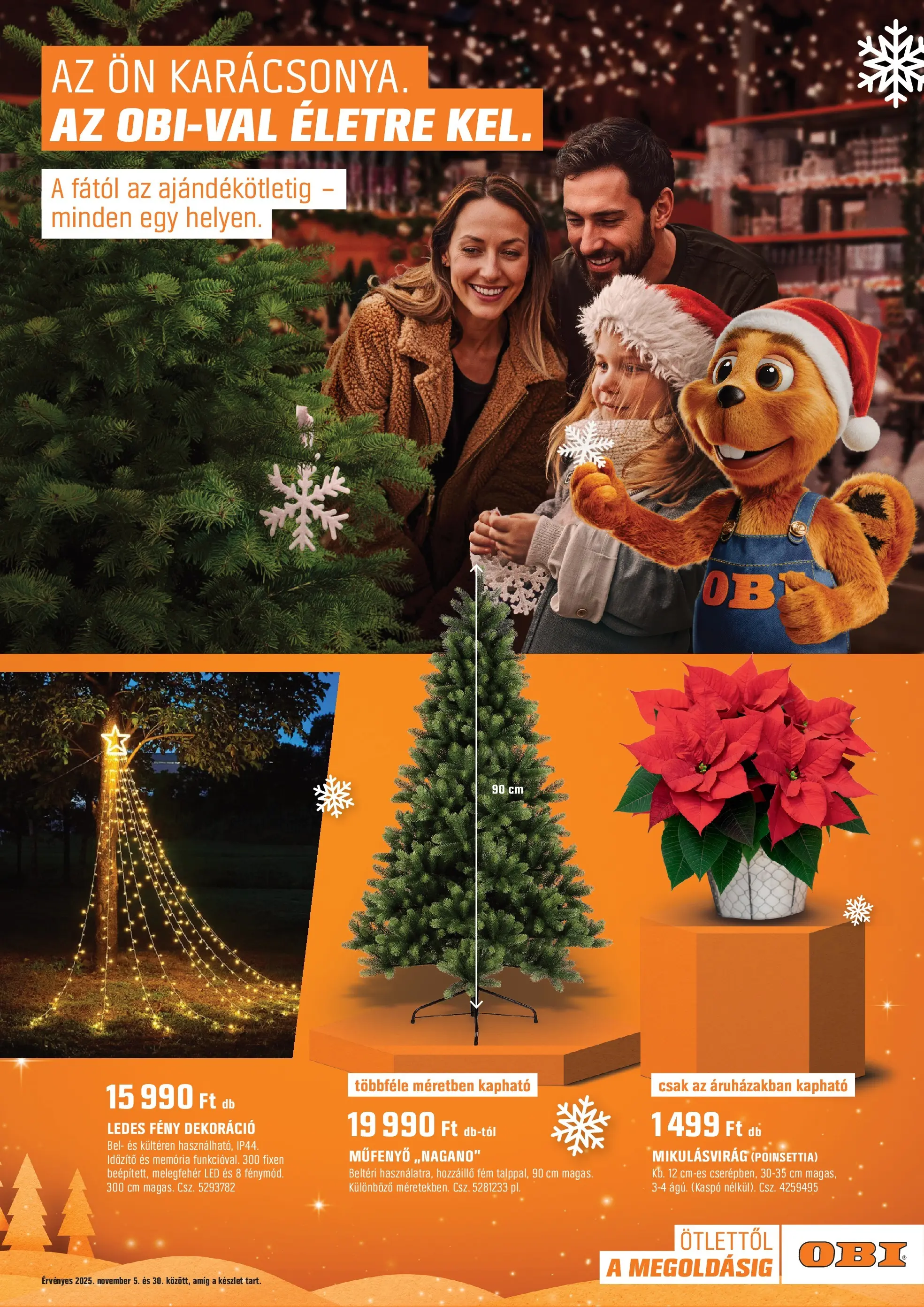 OBI - OBI újság érvényessége 2025.11.30-ig - 2025.11.04. -tól/töl > akció, lapozható szórólap 🛍️ | Oldal: 1 | Termékek: Kaspó, Dekoráció