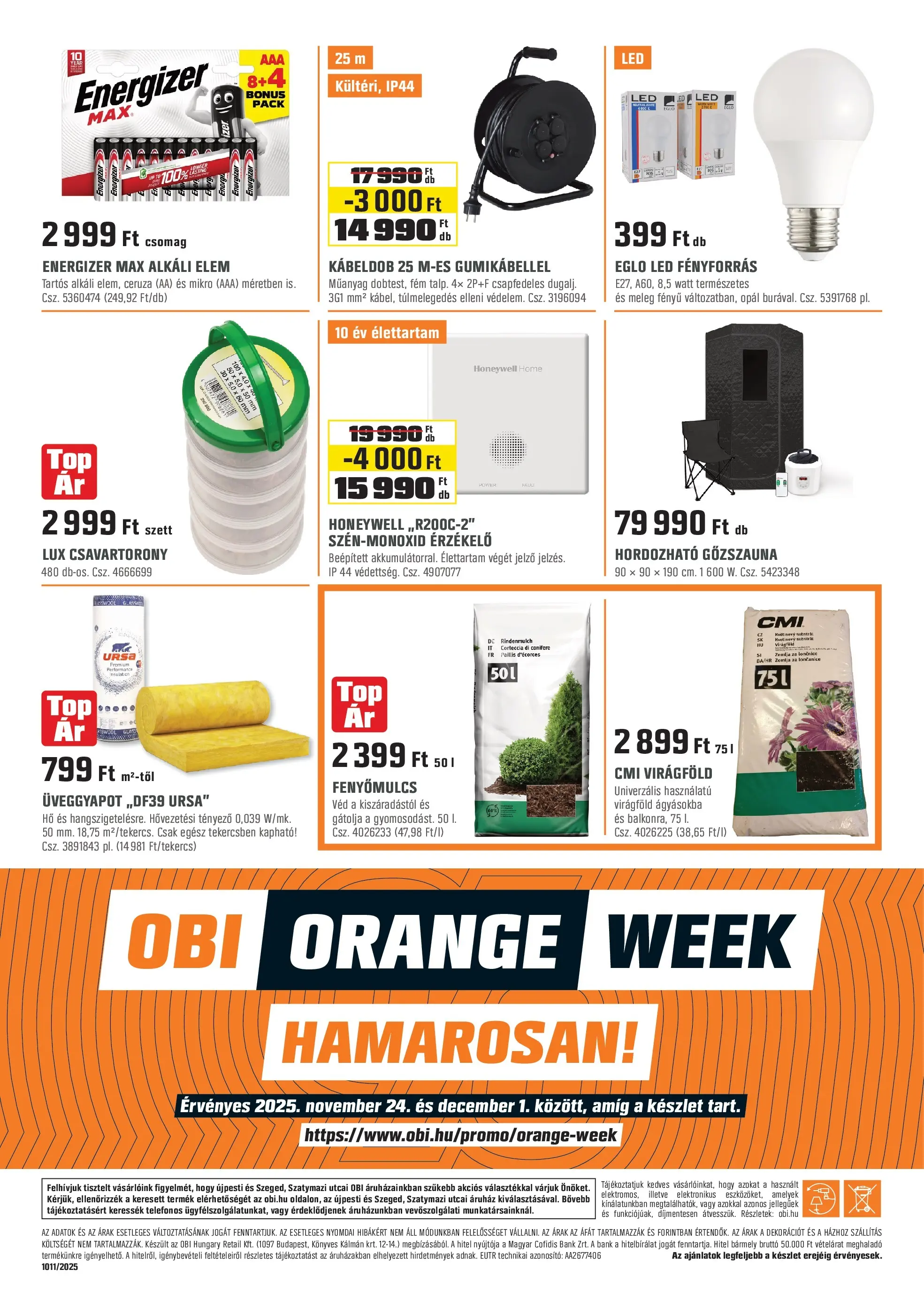 OBI - OBI újság érvényessége 2025.11.30-ig - 2025.11.04. -tól/töl > akció, lapozható szórólap 🛍️ | Oldal: 24 | Termékek: Virágföld, Üveggyapot