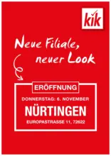 KiK: Neueröffnung in Nürtingen