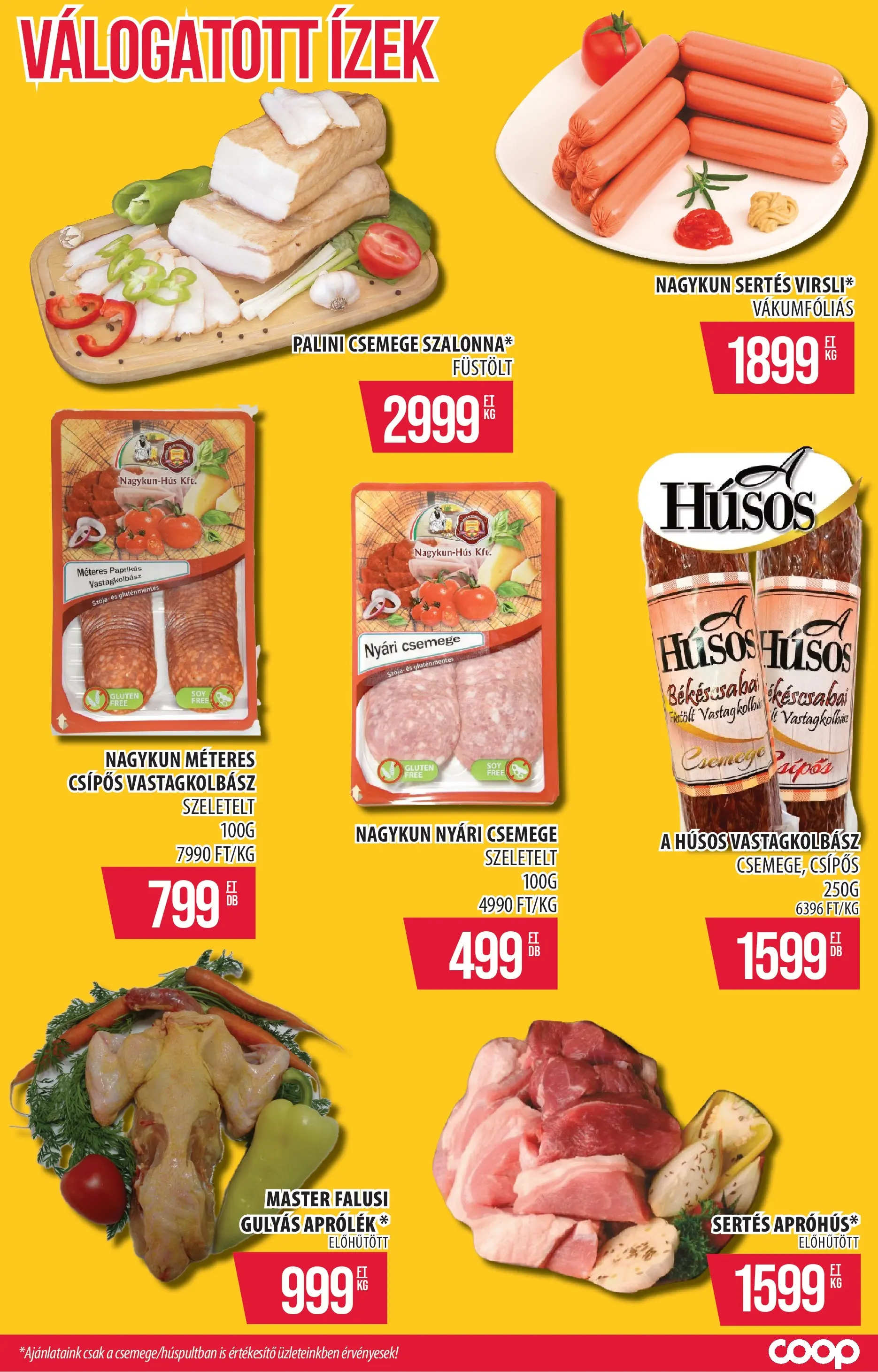 COOP Szolnok Akciós újság - 2025.11.06. -tól/töl > akció, lapozható szórólap 🛍️ | Oldal: 2 | Termékek: Vastagkolbász, Gluténmentes