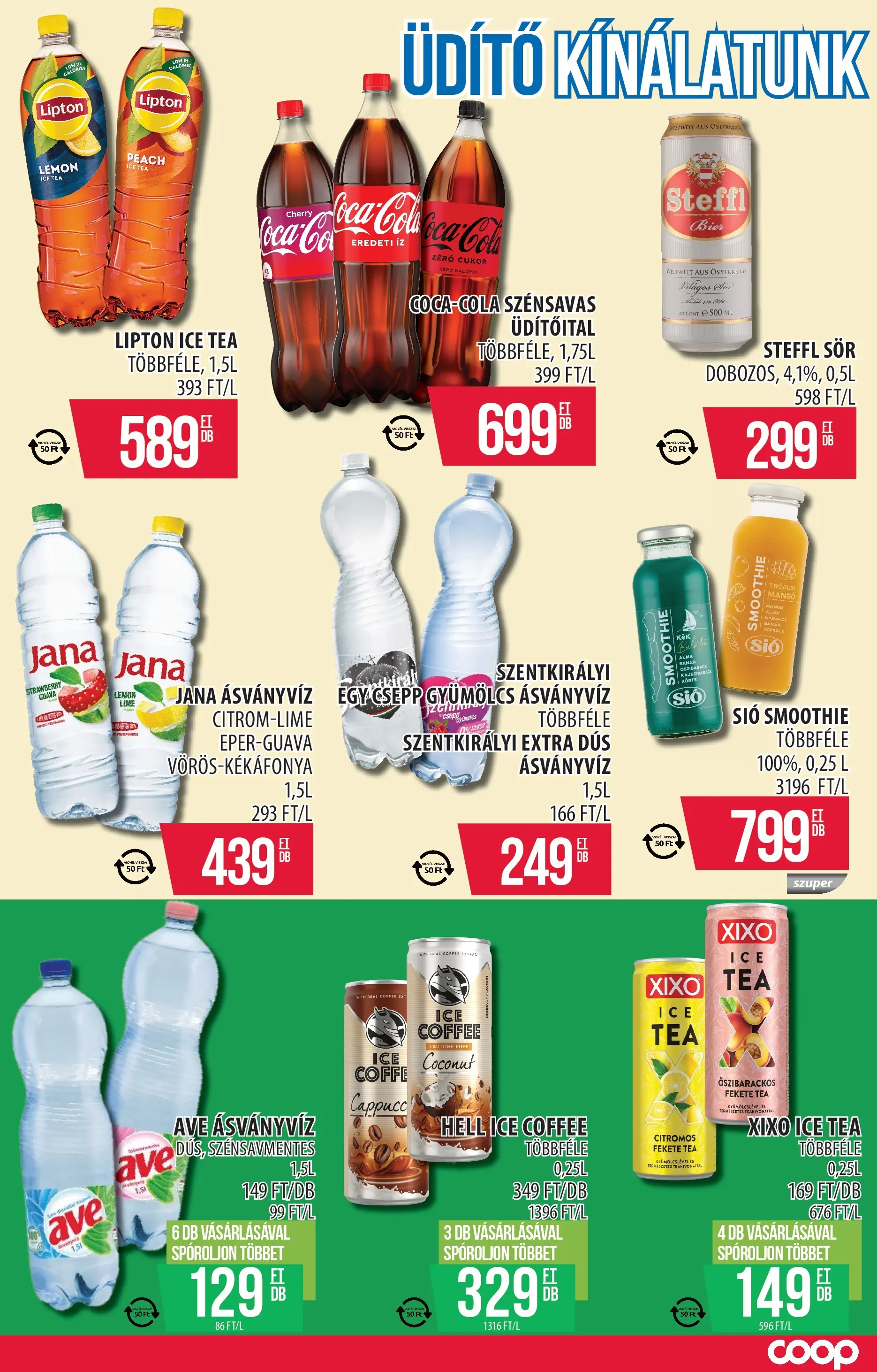 COOP Szolnok Akciós újság - 2025.11.06. -tól/töl > akció, lapozható szórólap 🛍️ | Oldal: 9 | Termékek: Körte, Gyümölcs, Coca Cola, Smoothie