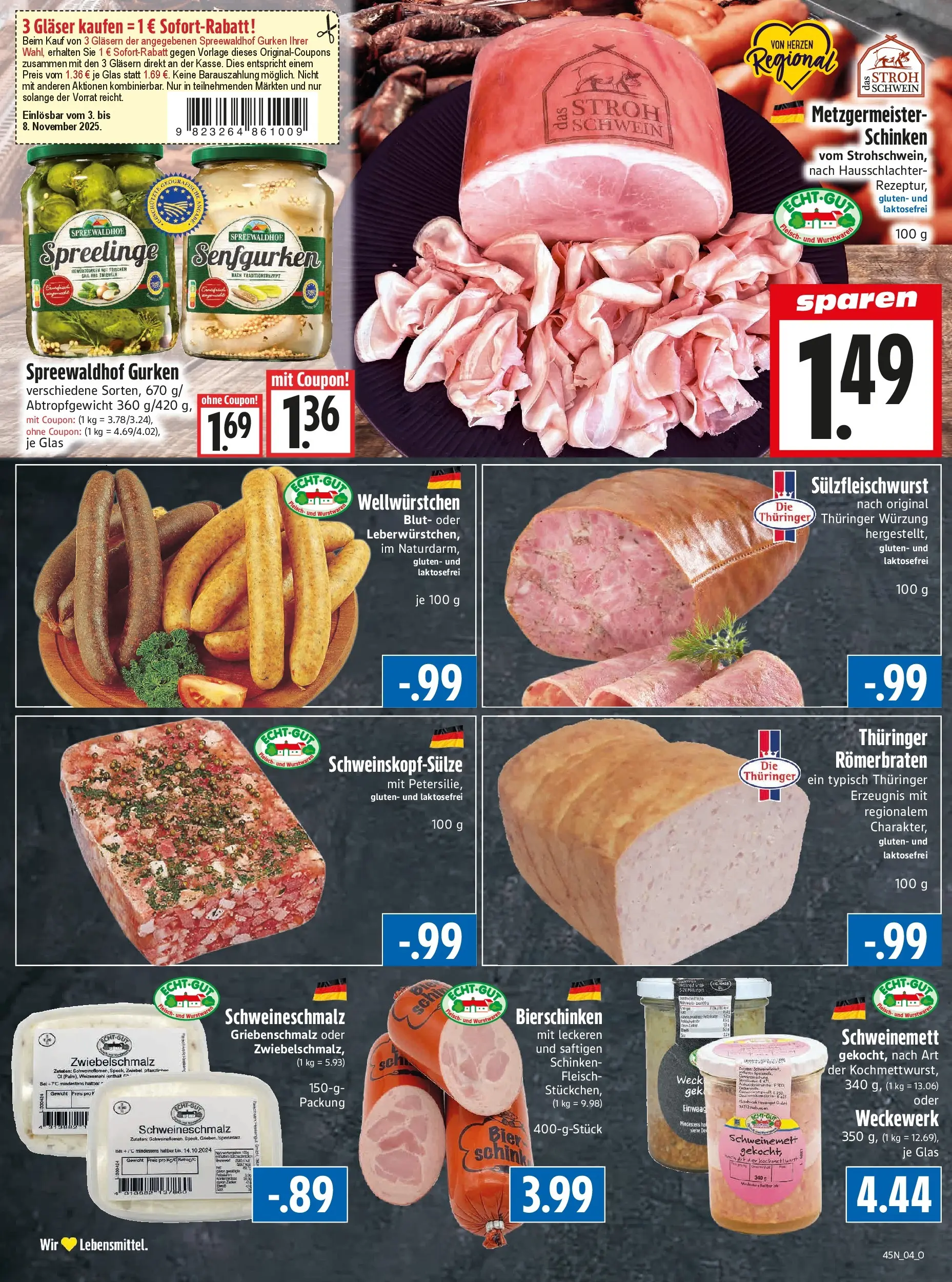 Entdecke - Edeka Hahner: Wochenangebote (ab 02.11.2025) zum Blättern | Seite: 6 | Produkte: Gewicht, Bier, Petersilie, Fleisch