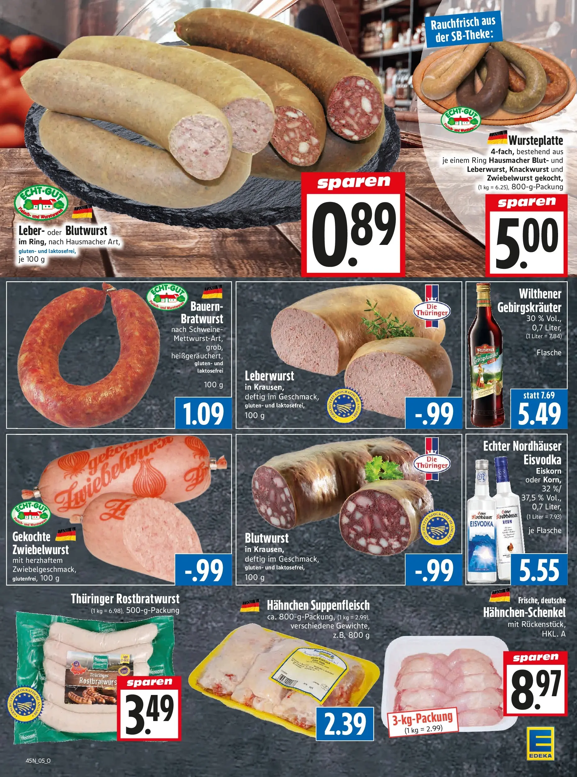 Entdecke - Edeka Hahner: Wochenangebote (ab 02.11.2025) zum Blättern | Seite: 7 | Produkte: Hahnchen, Hahnchenschenkel, Wilthener, Suppenfleisch