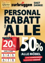 Zurbrüggen: Personal Rabatt für Alle