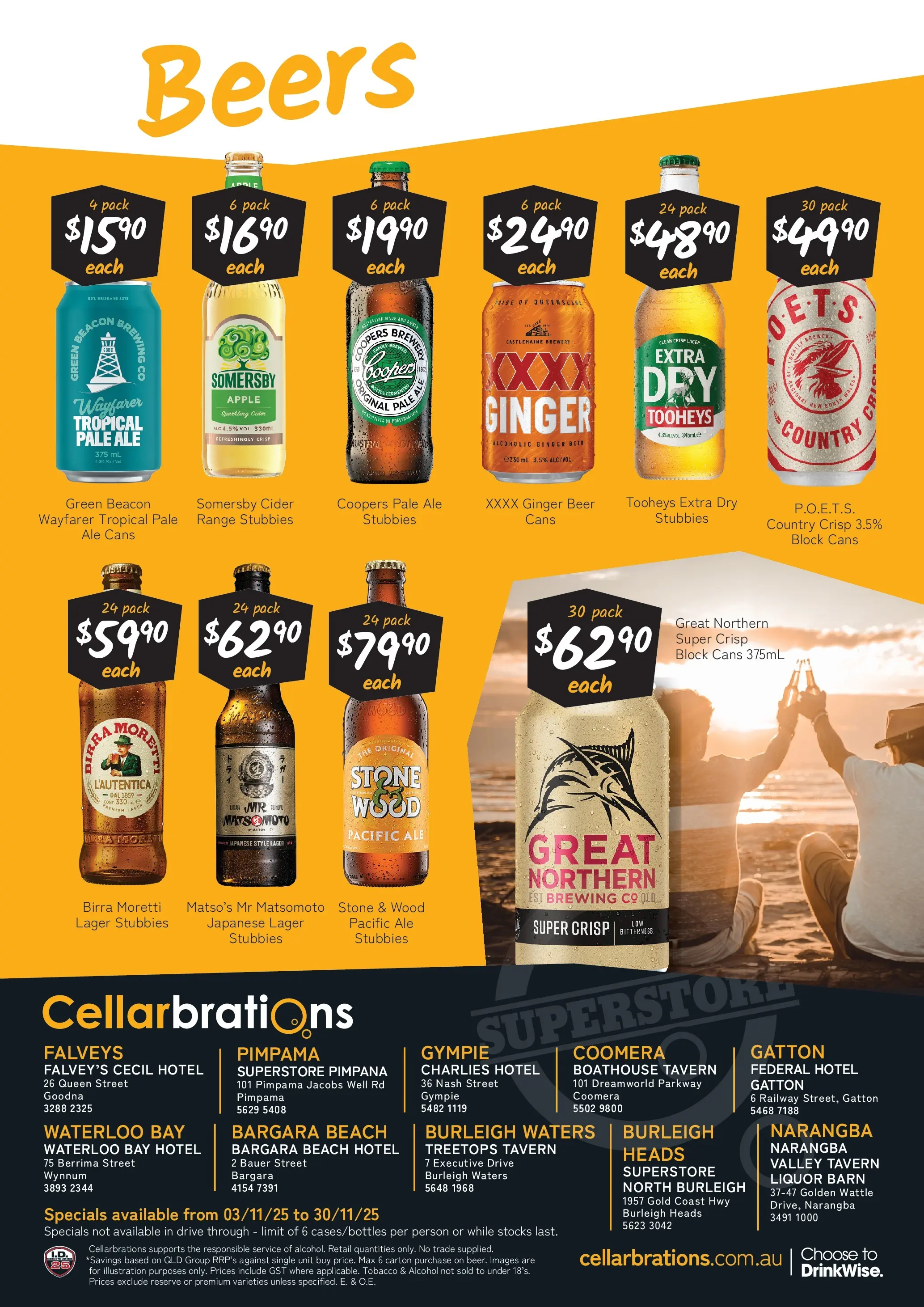 Cellarbrations Catalogue Wynnum, Narangba, Coomera - 03/11/2025 > weekly / monthly specials | Page: 6 | Products: Ginger, Beer, Wood