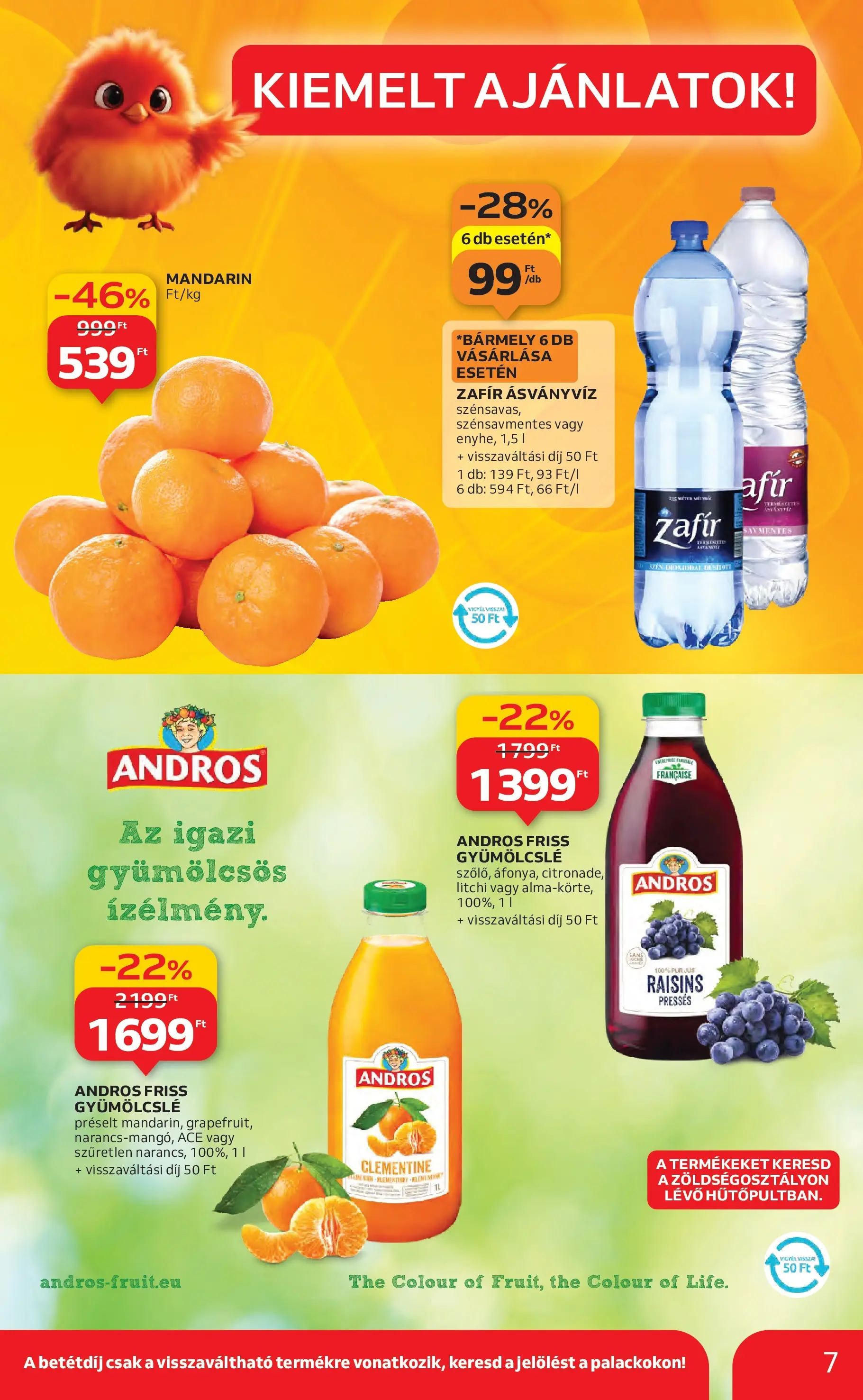 Akciós újság új Auchan - 2025.10.30. -tól/töl ⏳ | Oldal: 7 | Termékek: Gyümölcslé, Ásványvíz, Mandarin Auchan Akciós újság Szolnok - 2025.10.30. -tól/töl > akció, lapozható szórólap 🛍️ | Oldal: 7 | Termékek: Gyümölcslé, Ásványvíz, Mandarin