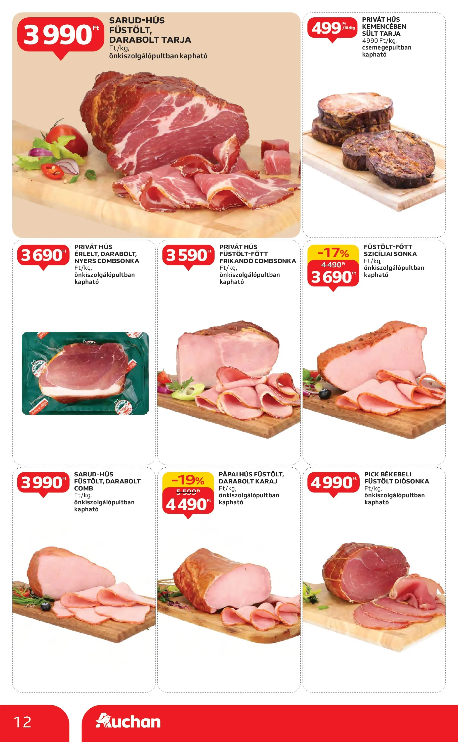 Akciós újság új Auchan - 2025.10.30. -tól/töl ⏳ | Oldal: 12 | Termékek: Hús, Pick, Karaj, Frikandó Auchan Akciós újság Szolnok - 2025.10.30. -tól/töl > akció, lapozható szórólap 🛍️ | Oldal: 12 | Termékek: Hús, Pick, Karaj, Frikandó