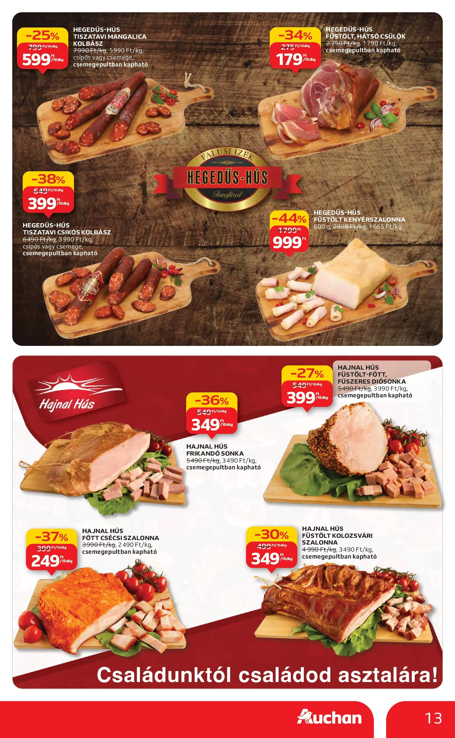Akciós újság új Auchan - 2025.10.30. -tól/töl ⏳ | Oldal: 13 | Termékek: Kolbász, Kenyérszalonna, Sonka, Szalonna Auchan Akciós újság Szolnok - 2025.10.30. -tól/töl > akció, lapozható szórólap 🛍️ | Oldal: 13 | Termékek: Kolbász, Kenyérszalonna, Sonka, Szalonna