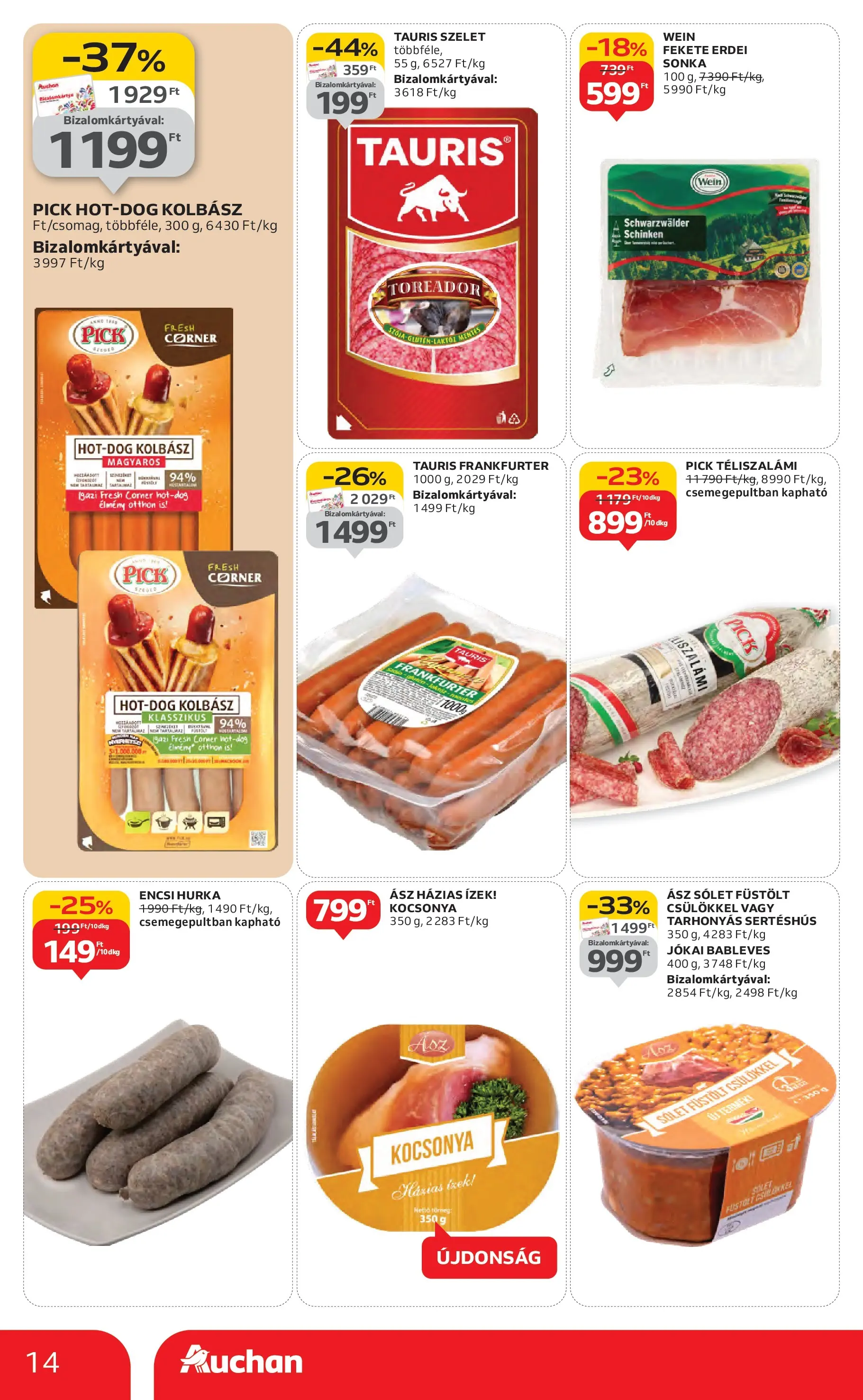 Akciós újság új Auchan - 2025.10.30. -tól/töl ⏳ | Oldal: 14 | Termékek: Pick, Sólet, Hurka, Téliszalámi Auchan Akciós újság Szolnok - 2025.10.30. -tól/töl > akció, lapozható szórólap 🛍️ | Oldal: 14 | Termékek: Pick, Sólet, Hurka, Téliszalámi