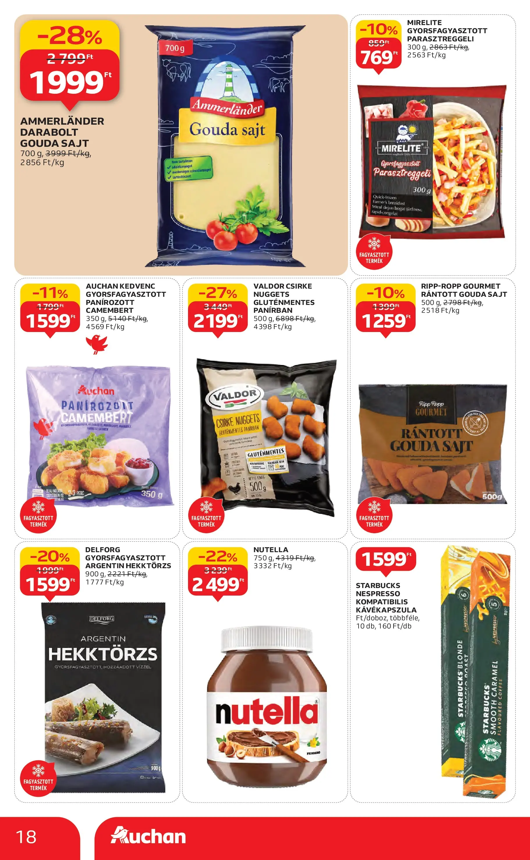 Akciós újság új Auchan - 2025.10.30. -tól/töl ⏳ | Oldal: 18 | Termékek: Kávékapszula, Nuggets, Sajt, Gluténmentes Auchan Akciós újság Szolnok - 2025.10.30. -tól/töl > akció, lapozható szórólap 🛍️ | Oldal: 18 | Termékek: Kávékapszula, Nuggets, Sajt, Gluténmentes