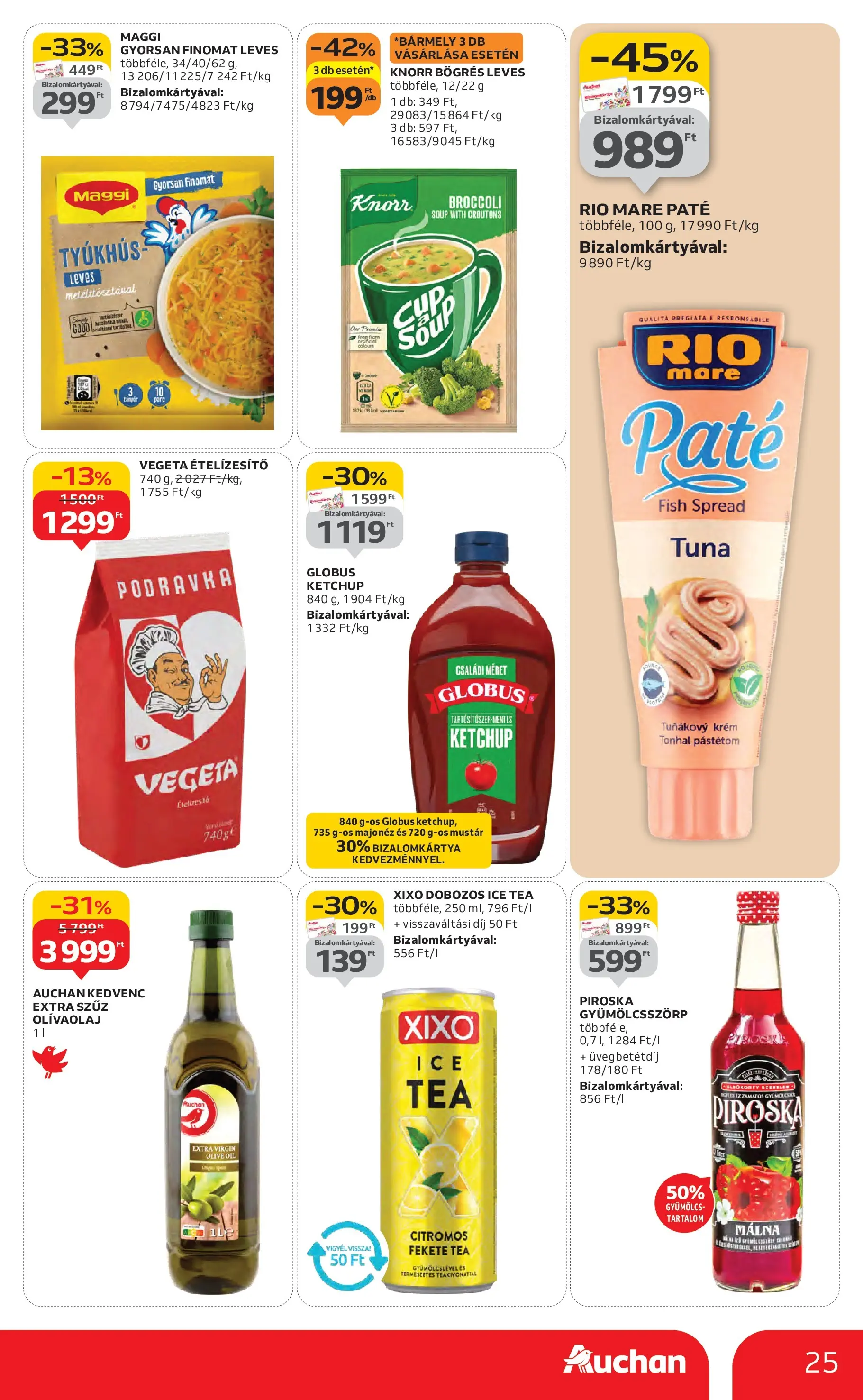 Akciós újság új Auchan - 2025.10.30. -tól/töl ⏳ | Oldal: 25 | Termékek: Maggi, Ketchup, Mustár, Majonéz Auchan Akciós újság Szolnok - 2025.10.30. -tól/töl > akció, lapozható szórólap 🛍️ | Oldal: 25 | Termékek: Maggi, Ketchup, Mustár, Majonéz