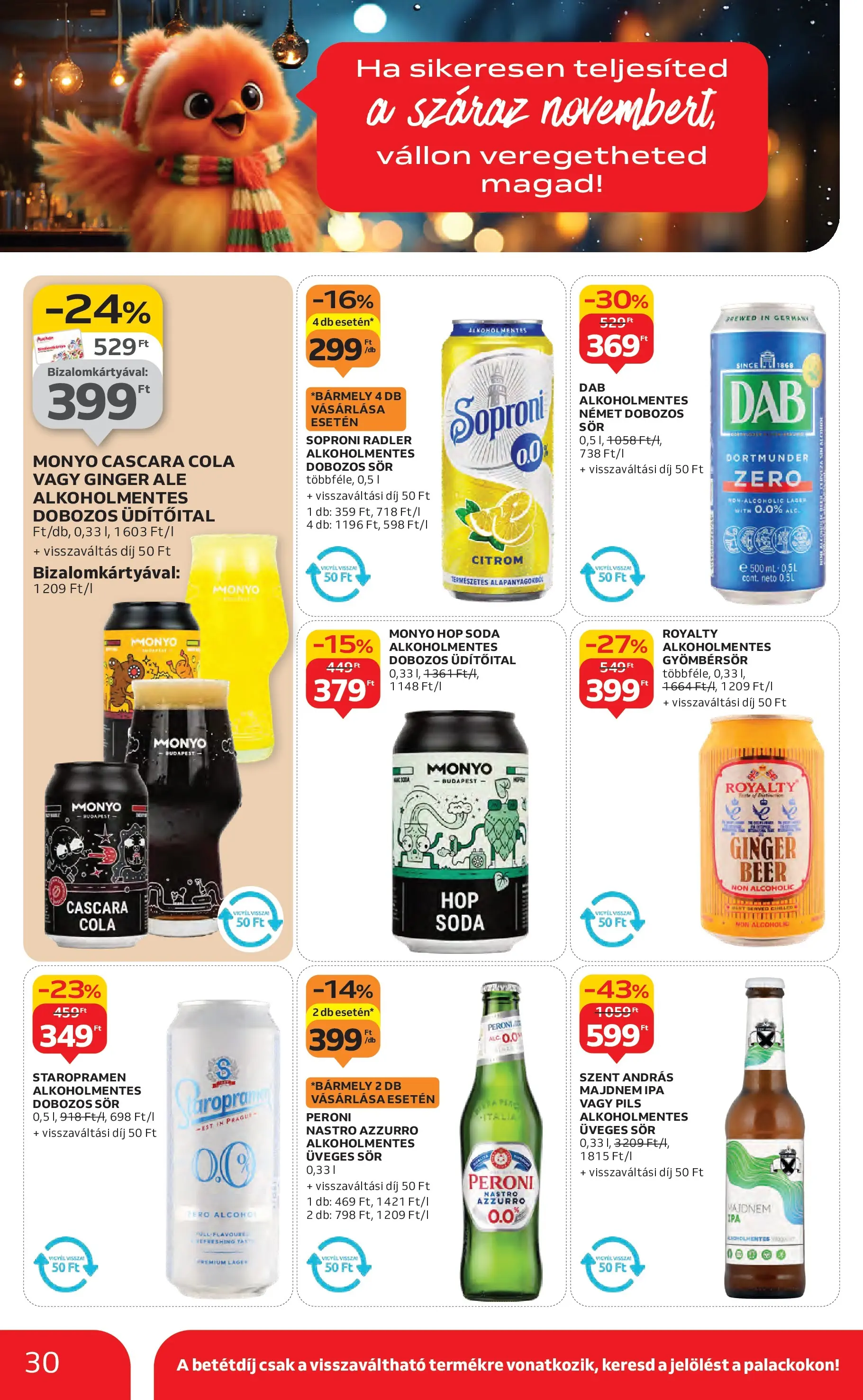 Akciós újság új Auchan - 2025.10.30. -tól/töl ⏳ | Oldal: 30 | Termékek: Radler, Cola, Gyömbérsör, Dobozos sör Auchan Akciós újság Szolnok - 2025.10.30. -tól/töl > akció, lapozható szórólap 🛍️ | Oldal: 30 | Termékek: Radler, Cola, Gyömbérsör, Dobozos sör