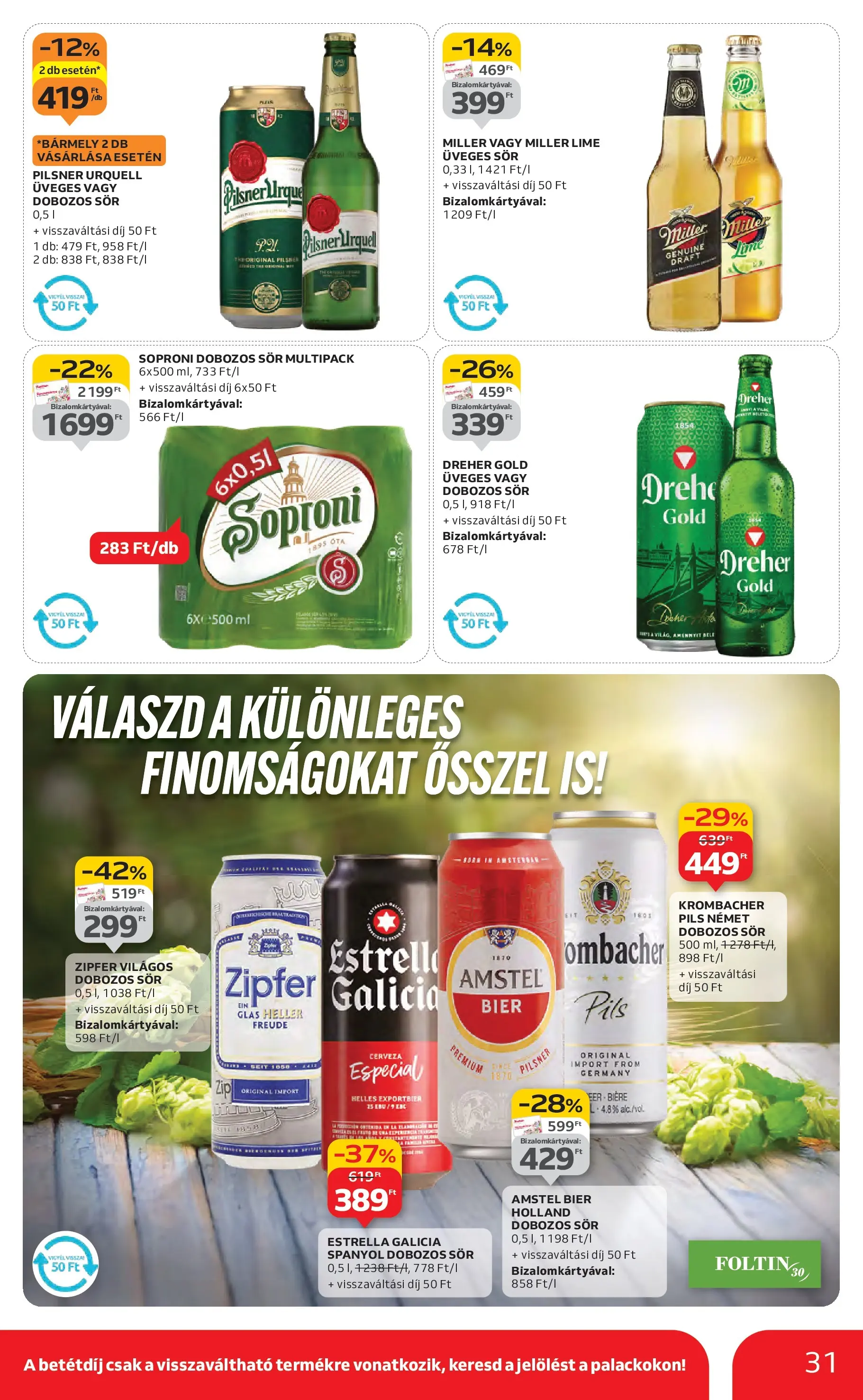 Akciós újság új Auchan - 2025.10.30. -tól/töl ⏳ | Oldal: 31 | Termékek: Lime, Pilsner urquell, Dobozos sör, Sör Auchan Akciós újság Szolnok - 2025.10.30. -tól/töl > akció, lapozható szórólap 🛍️ | Oldal: 31 | Termékek: Lime, Pilsner urquell, Dobozos sör, Sör