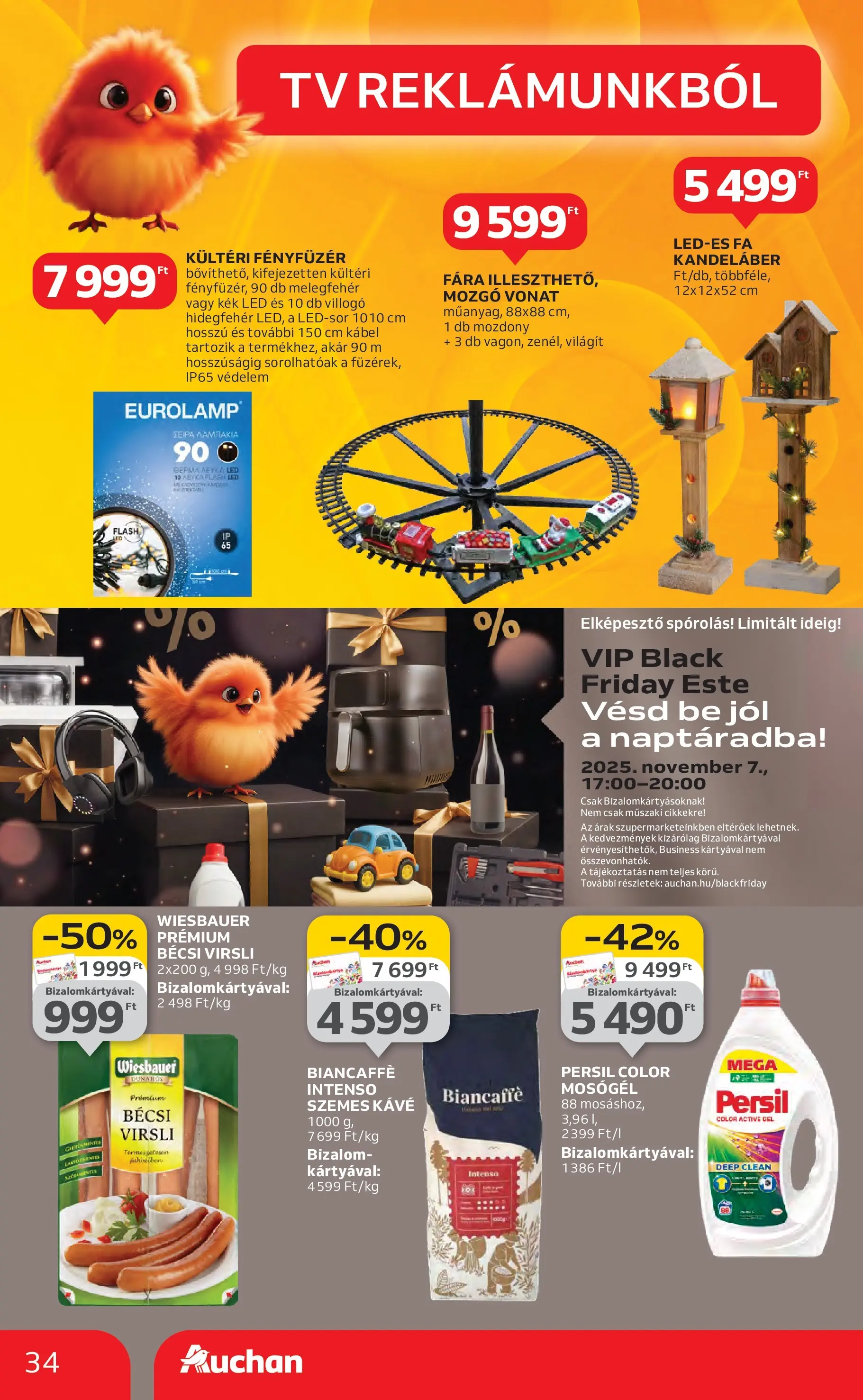 Akciós újság új Auchan - 2025.10.30. -tól/töl ⏳ | Oldal: 34 | Termékek: Kábel, TV, Mosógél, Kávé Auchan Akciós újság Szolnok - 2025.10.30. -tól/töl > akció, lapozható szórólap 🛍️ | Oldal: 34 | Termékek: Kábel, TV, Mosógél, Kávé