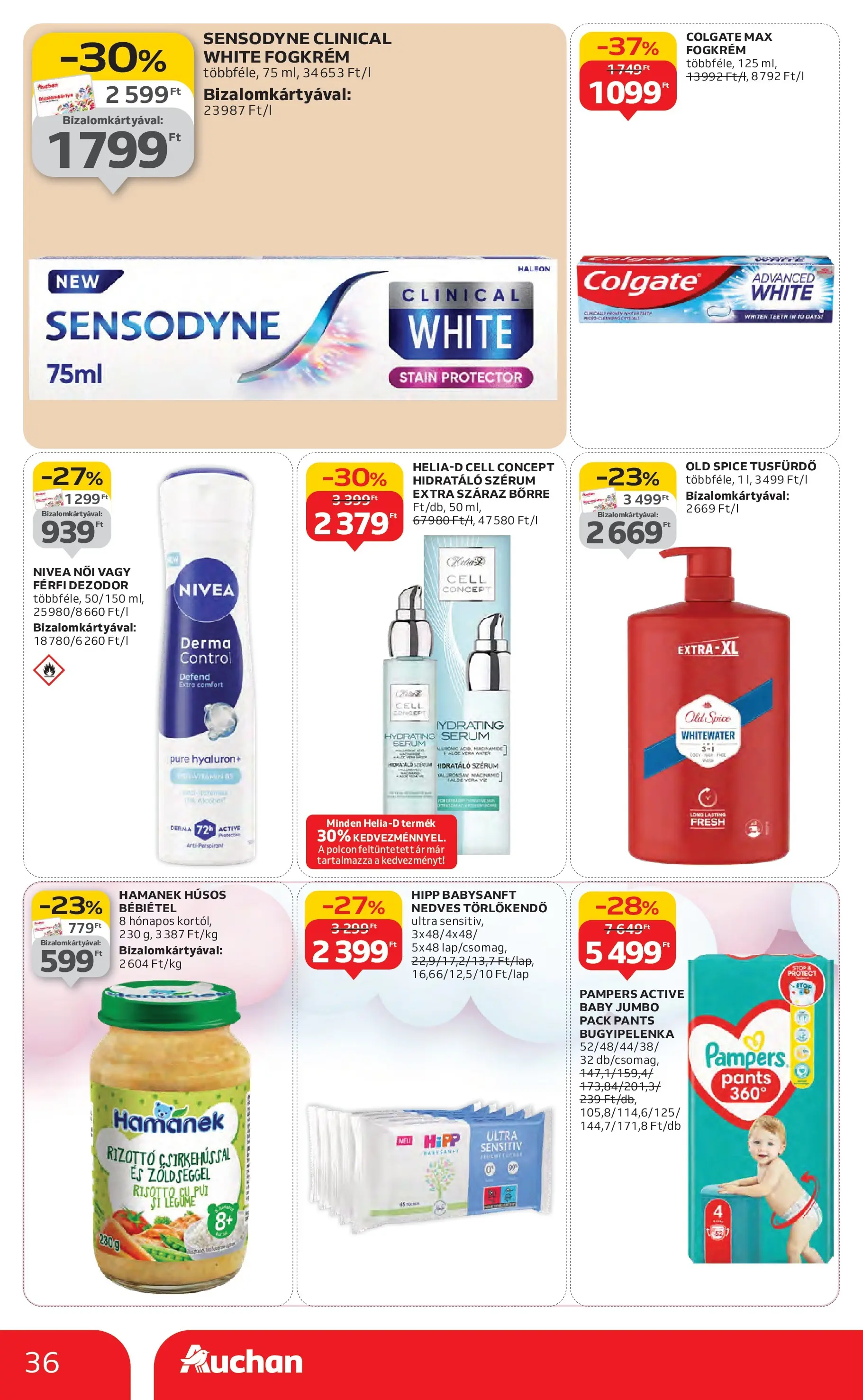 Akciós újság új Auchan - 2025.10.30. -tól/töl ⏳ | Oldal: 36 | Termékek: Body, Tusfürdő, Fogkrém, Bébiétel Auchan Akciós újság Szolnok - 2025.10.30. -tól/töl > akció, lapozható szórólap 🛍️ | Oldal: 36 | Termékek: Body, Tusfürdő, Fogkrém, Bébiétel