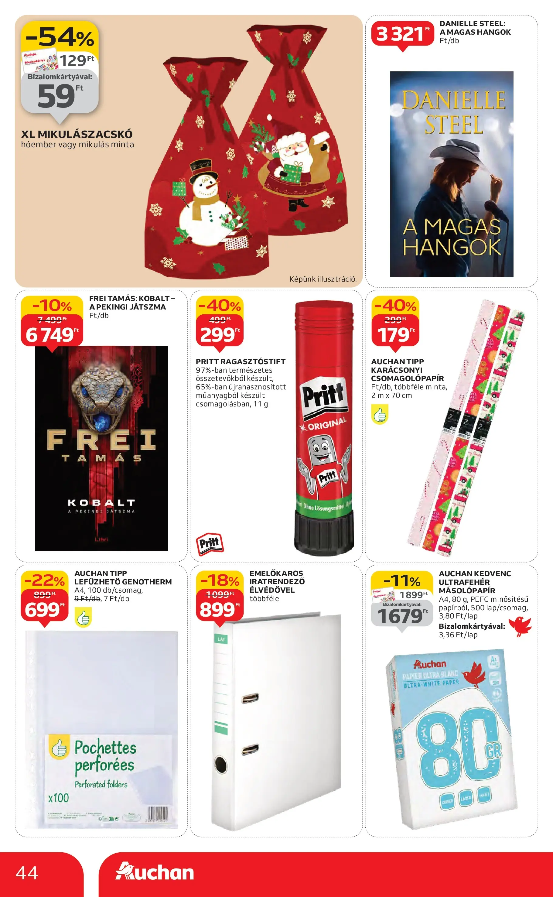 Akciós újság új Auchan - 2025.10.30. -tól/töl ⏳ | Oldal: 44 Auchan Akciós újság Szolnok - 2025.10.30. -tól/töl > akció, lapozható szórólap 🛍️ | Oldal: 44