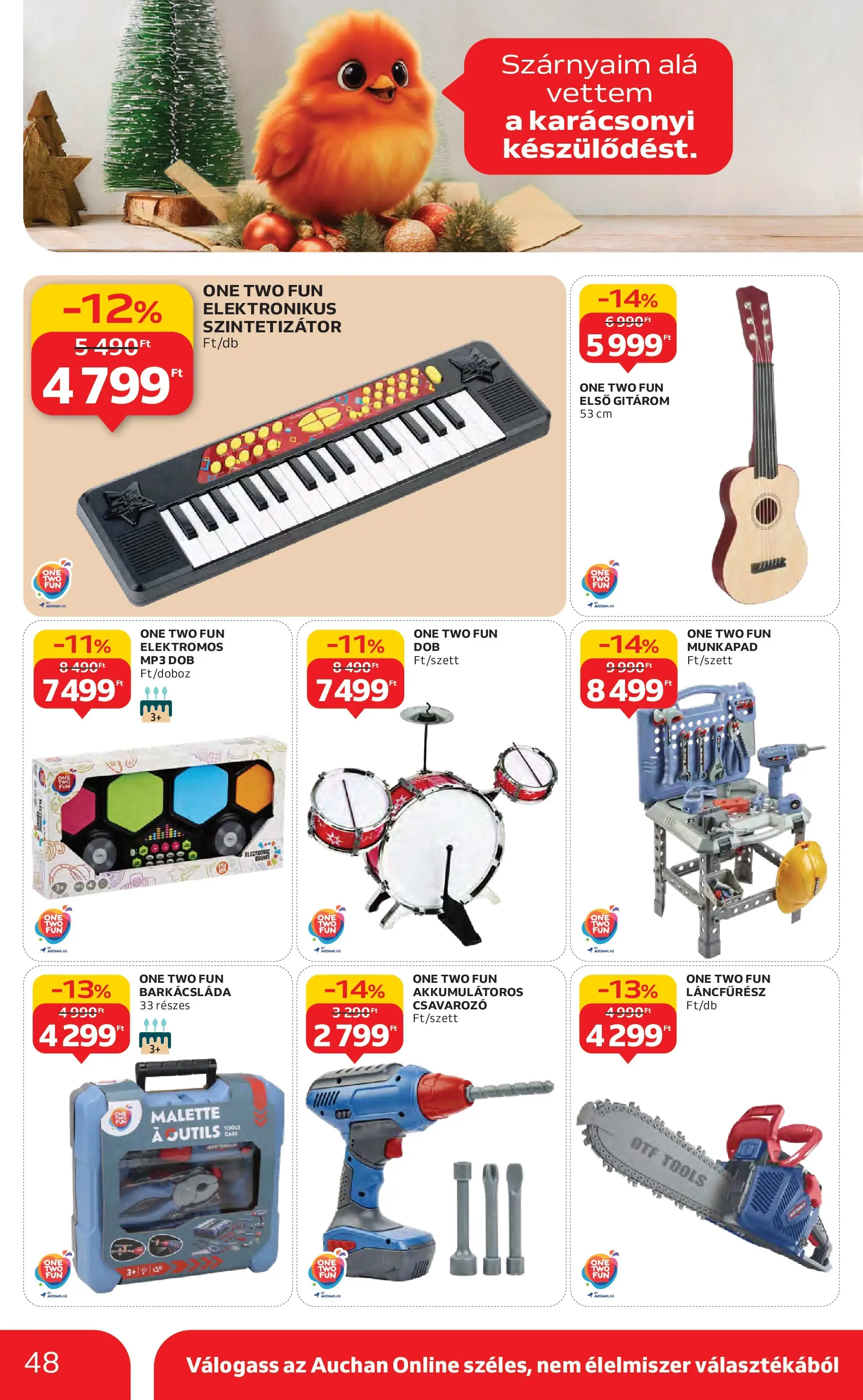 Akciós újság új Auchan - 2025.10.30. -tól/töl ⏳ | Oldal: 48 | Termékek: MP3, Munkapad, Láncfűrész, Csavarozó Auchan Akciós újság Szolnok - 2025.10.30. -tól/töl > akció, lapozható szórólap 🛍️ | Oldal: 48 | Termékek: MP3, Munkapad, Láncfűrész, Csavarozó