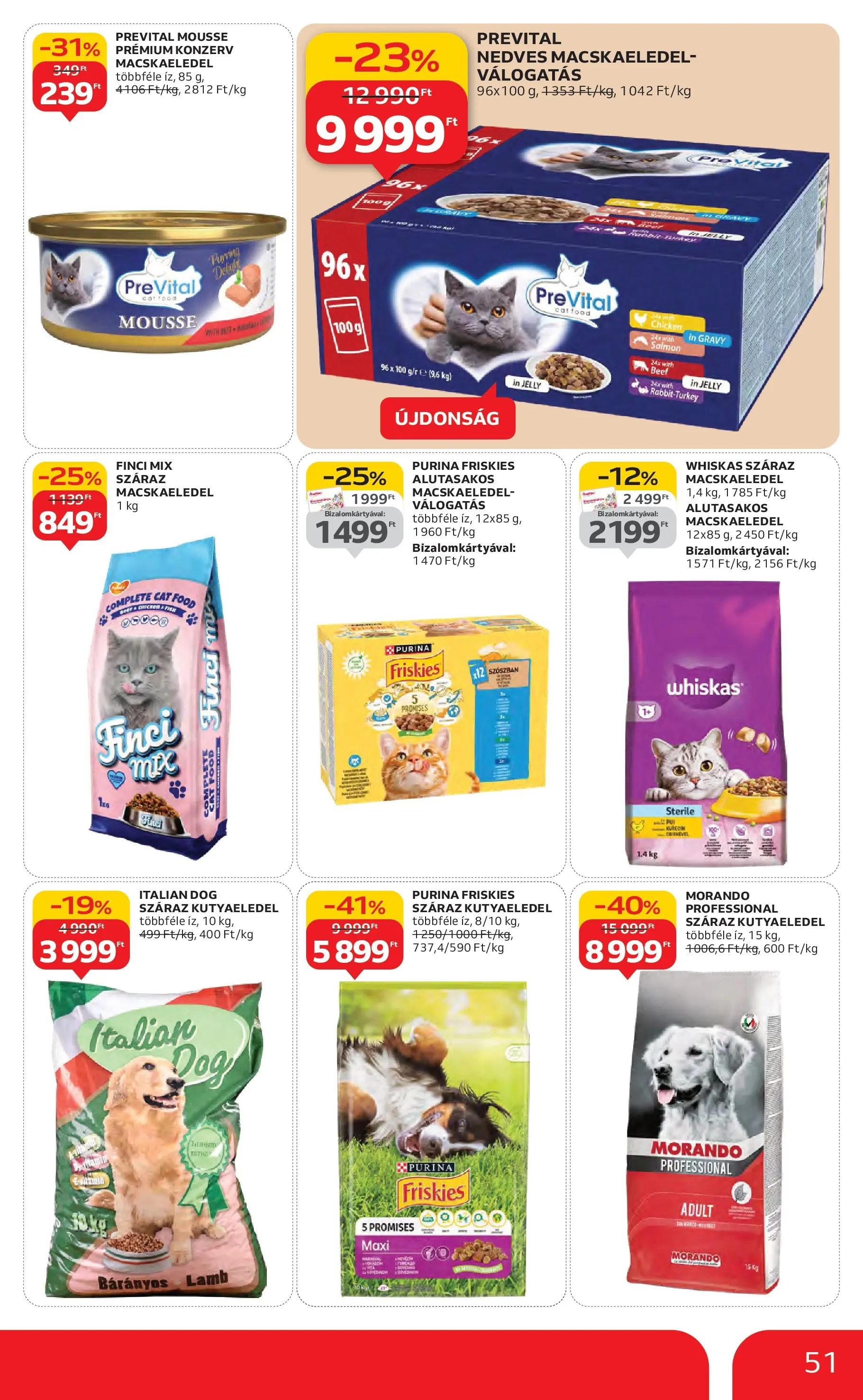 Akciós újság új Auchan - 2025.10.30. -tól/töl ⏳ | Oldal: 51 | Termékek: Macskaeledel, Kutyaeledel, Whiskas Auchan Akciós újság Szolnok - 2025.10.30. -tól/töl > akció, lapozható szórólap 🛍️ | Oldal: 51 | Termékek: Macskaeledel, Kutyaeledel, Whiskas