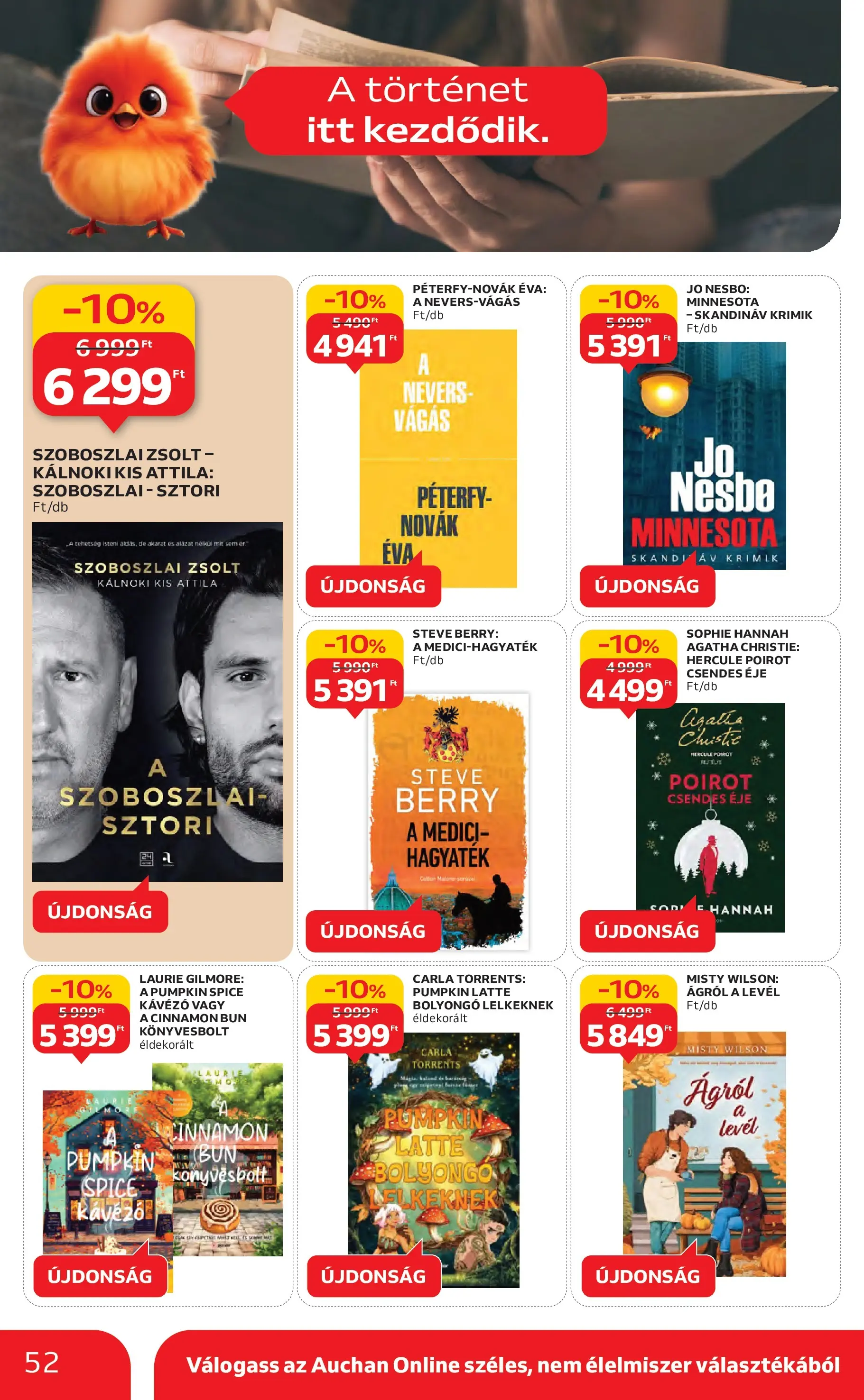 Akciós újság új Auchan - 2025.10.30. -tól/töl ⏳ | Oldal: 52 Auchan Akciós újság Szolnok - 2025.10.30. -tól/töl > akció, lapozható szórólap 🛍️ | Oldal: 52