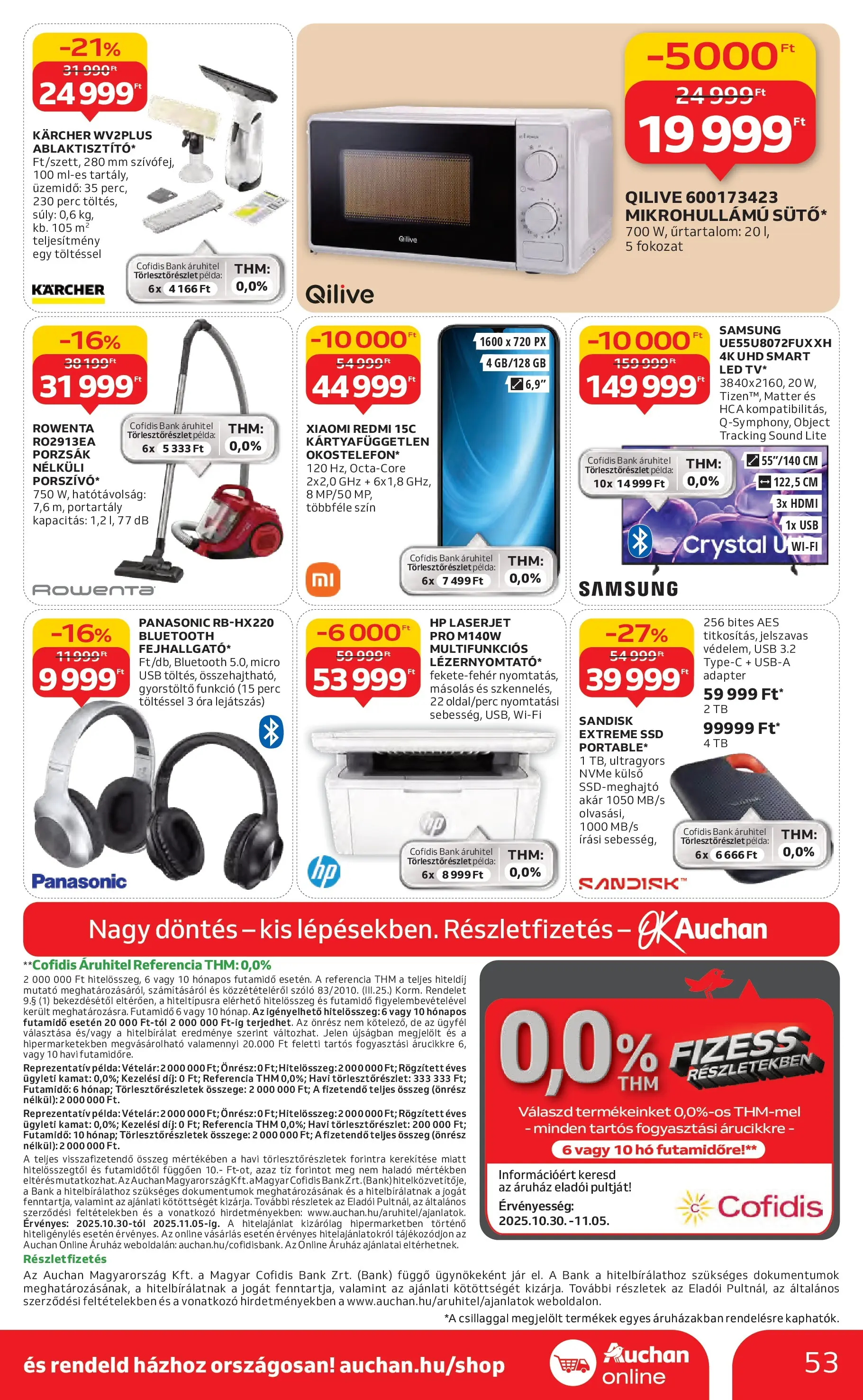 Akciós újság új Auchan - 2025.10.30. -tól/töl ⏳ | Oldal: 53 | Termékek: Szőlő, SSD, USB, Xiaomi Auchan Akciós újság Szolnok - 2025.10.30. -tól/töl > akció, lapozható szórólap 🛍️ | Oldal: 53 | Termékek: Szőlő, SSD, USB, Xiaomi