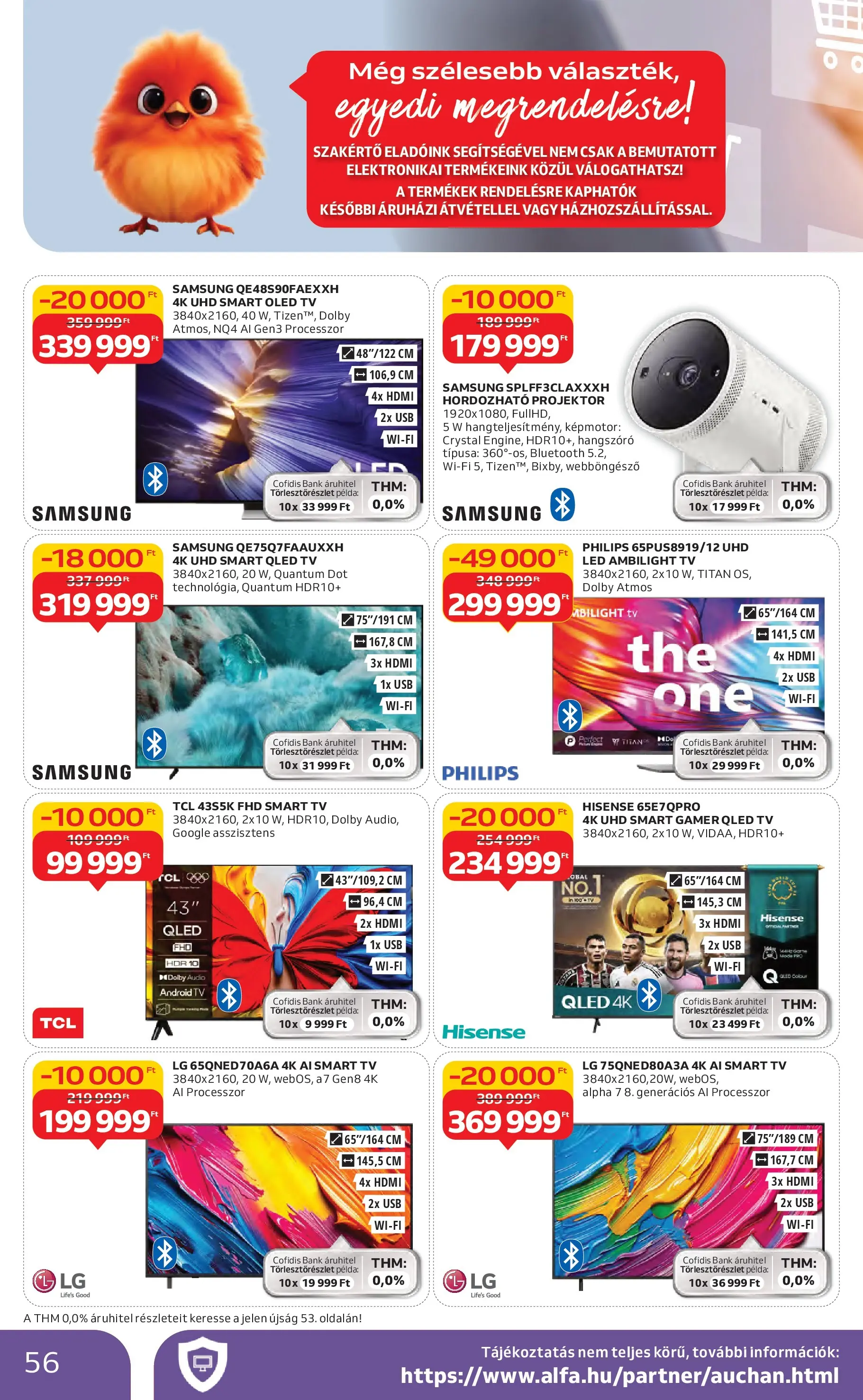 Akciós újság új Auchan - 2025.10.30. -tól/töl ⏳ | Oldal: 56 | Termékek: Audio, Hangszóró, USB, Samsung Auchan Akciós újság Szolnok - 2025.10.30. -tól/töl > akció, lapozható szórólap 🛍️ | Oldal: 56 | Termékek: Audio, Hangszóró, USB, Samsung