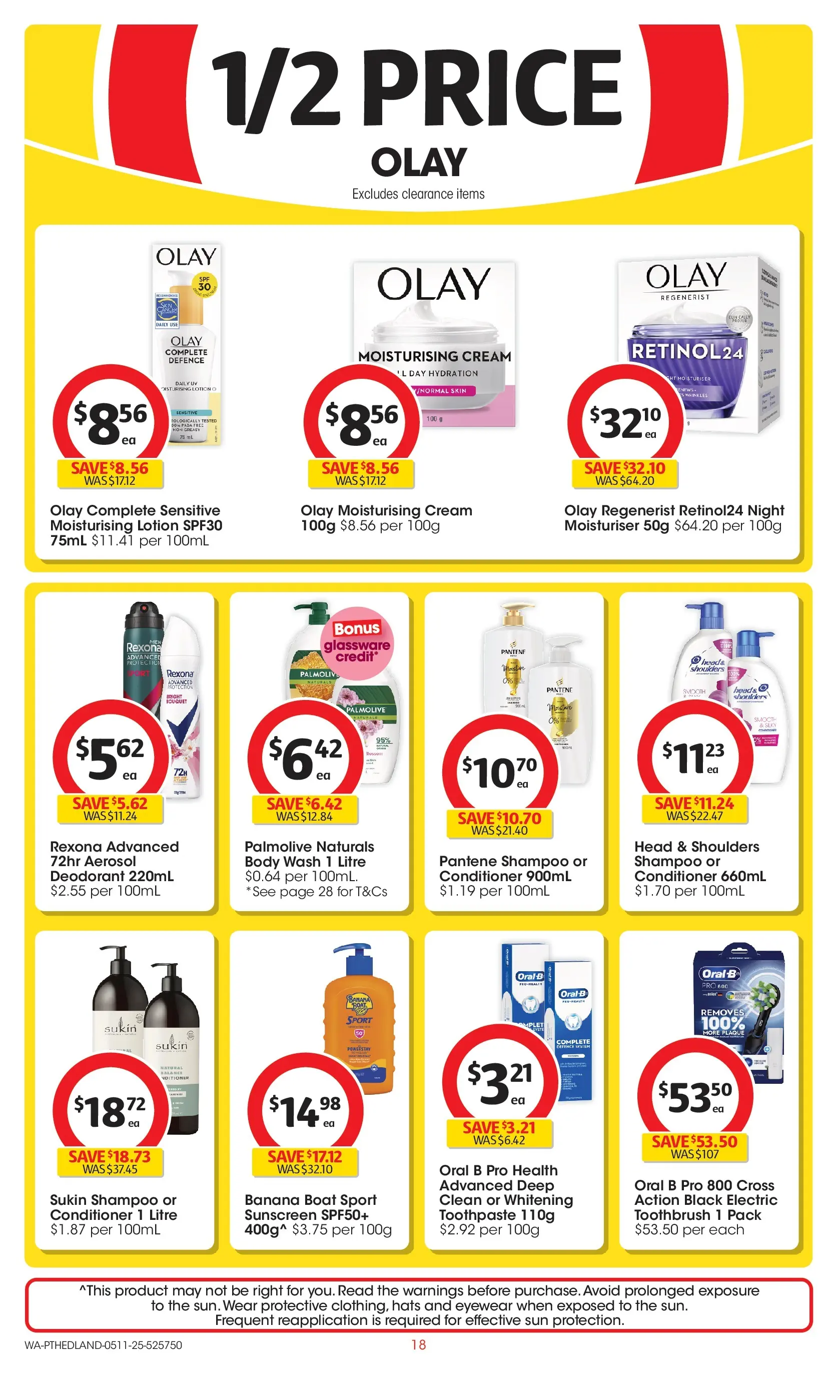 ﻿﻿Coles catalogue valid from 05/11/2025 > Online Australia | Page: 18 | Products: Lotion, Toothpaste, Cream, Toothbrush
