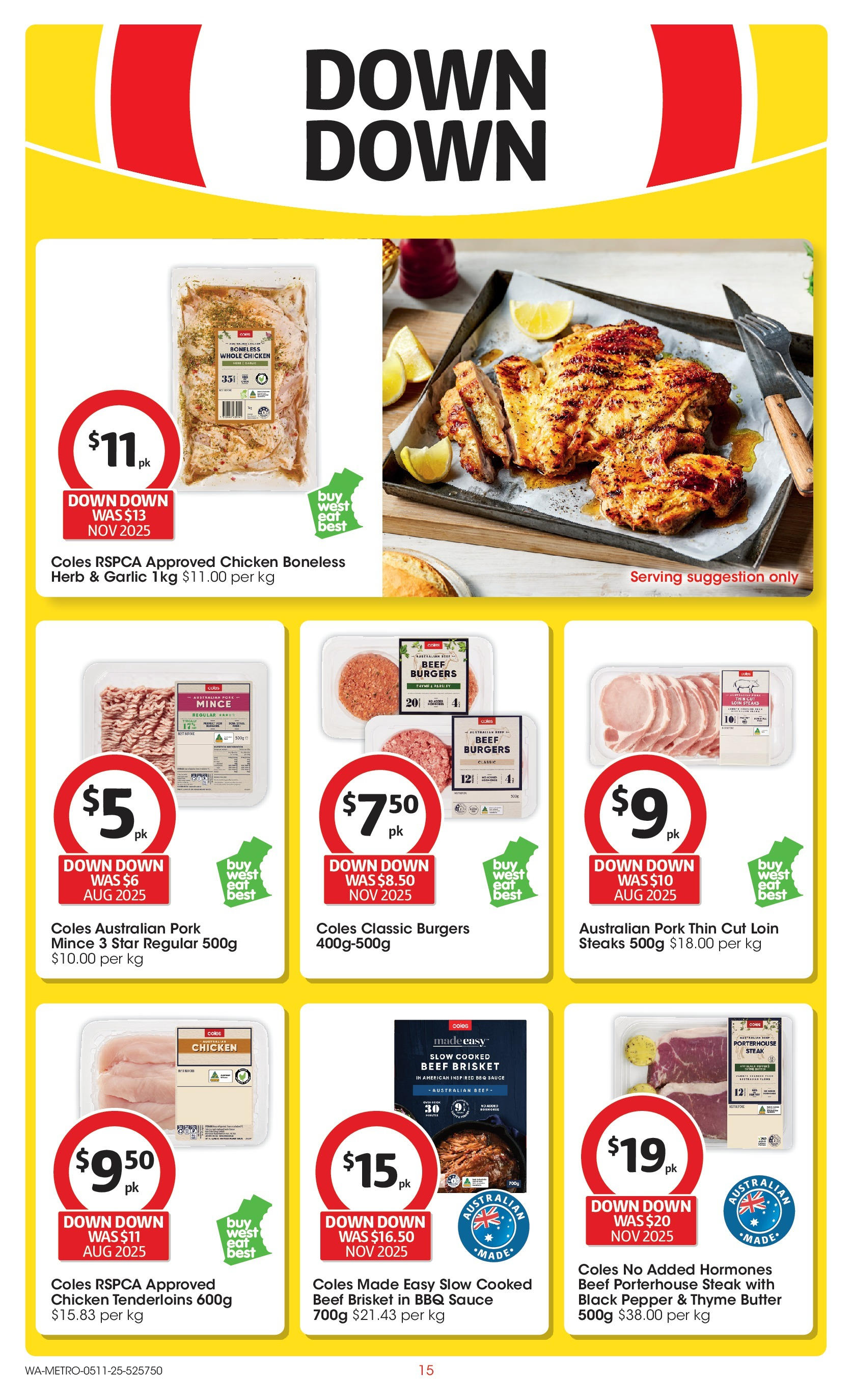 ﻿﻿Coles catalogue valid from 04/11/2025 > Online Australia | Page: 15 | Products: BBQ Sauce, Herb, Chicken, Parsley