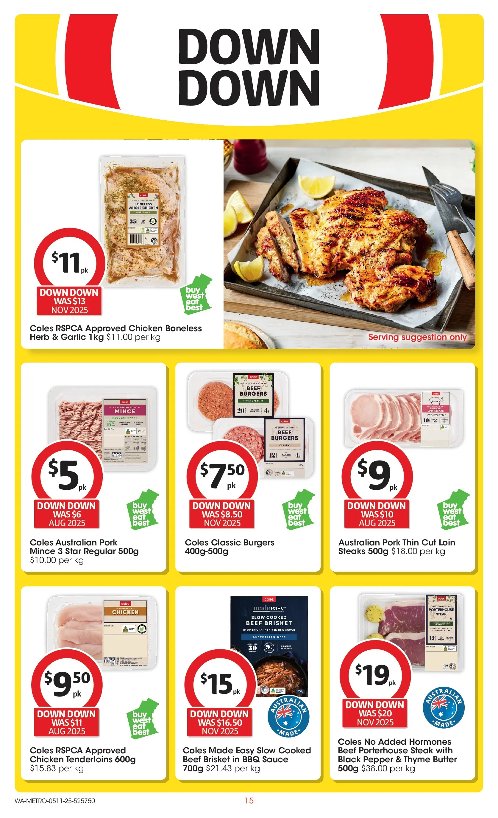 ﻿﻿Coles catalogue valid from 05/11/2025 > Online Australia | Page: 15 | Products: Herb, Beef, Sauce, Pepper
