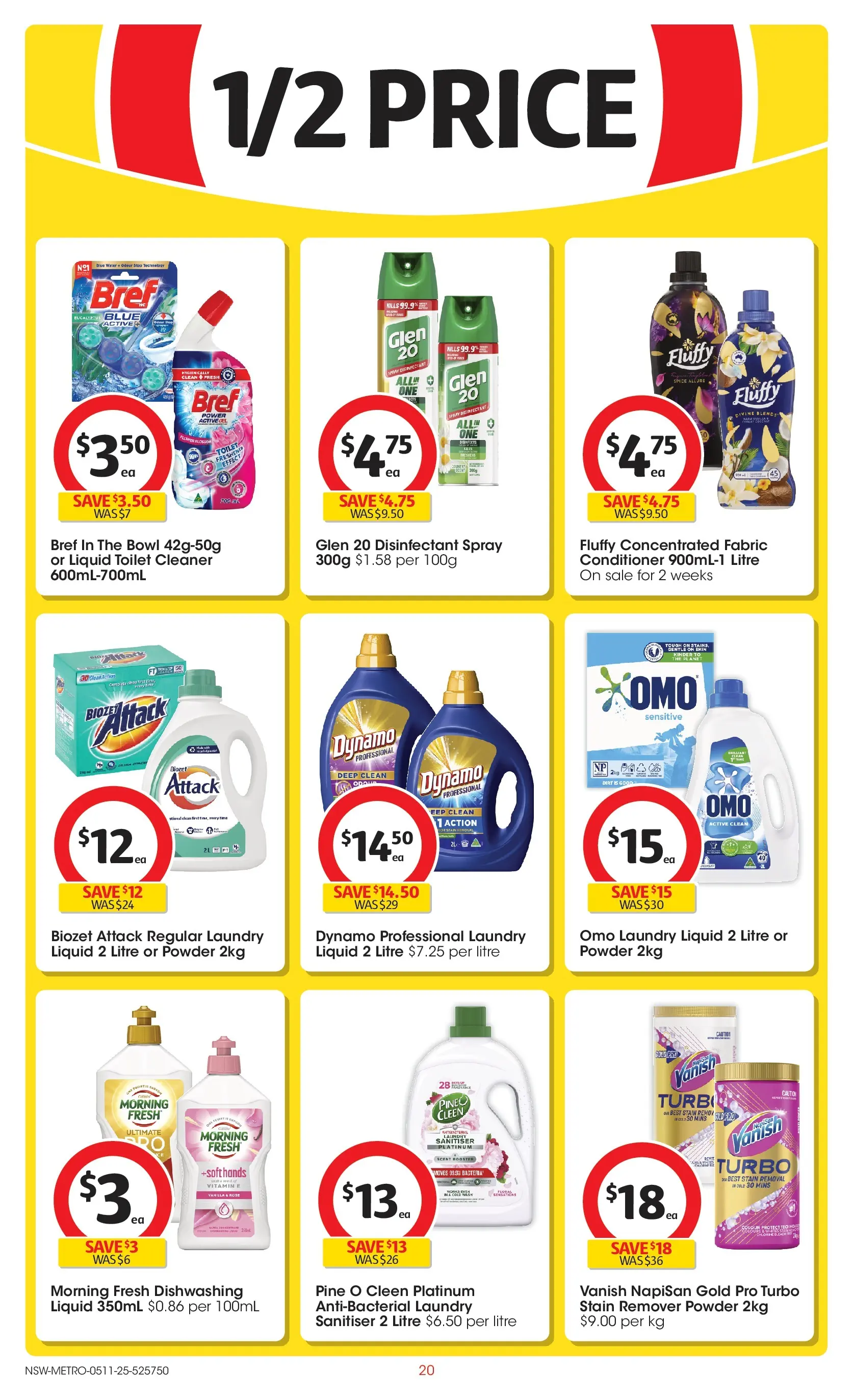 ﻿﻿Coles catalogue valid from 05/11/2025 > Online Australia | Page: 20 | Products: Toilet, Conditioner, Water, Laundry