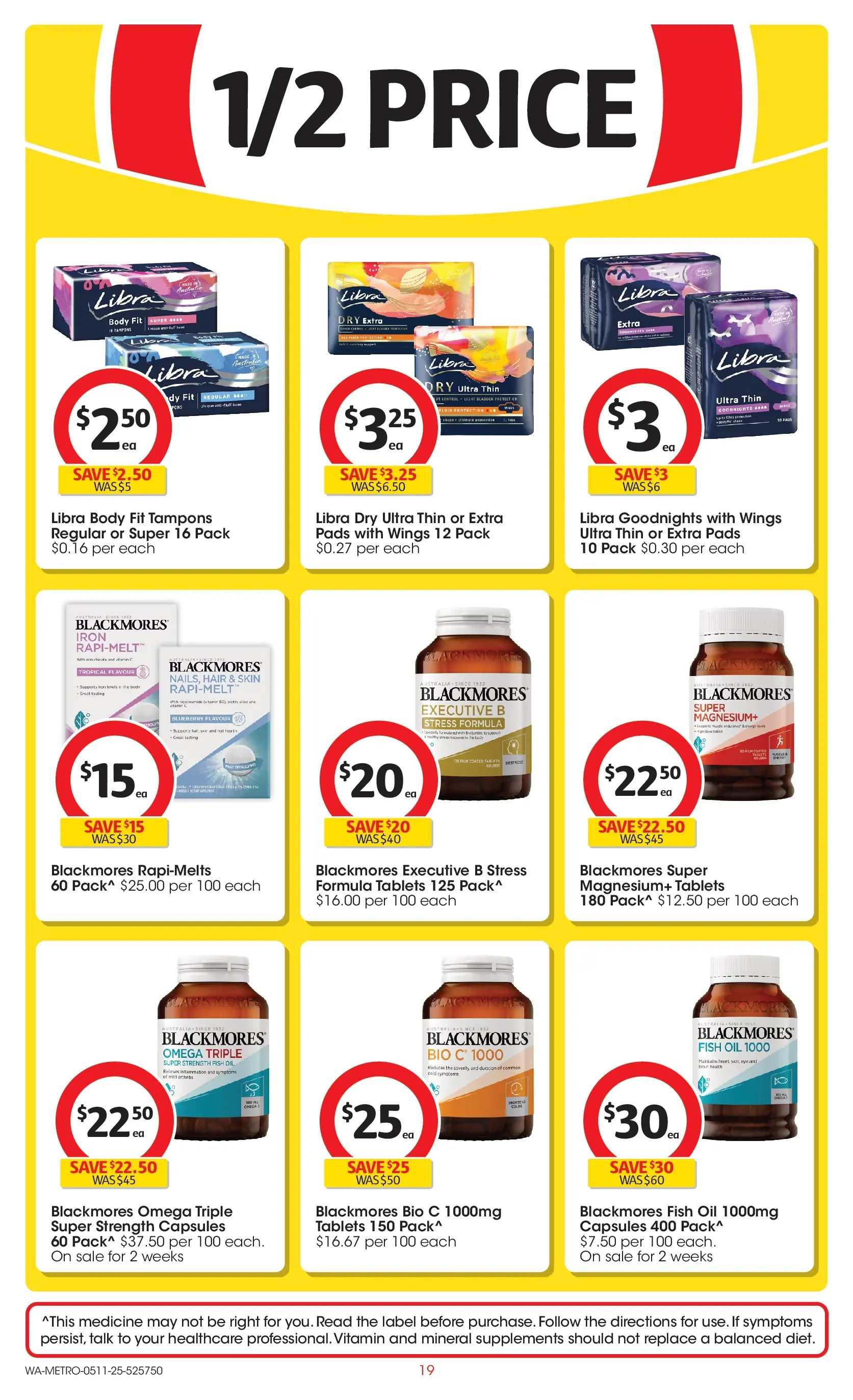﻿﻿Coles catalogue valid from 05/11/2025 > Online Australia | Page: 19 | Products: Oil, Tablet, Iron, Tampons