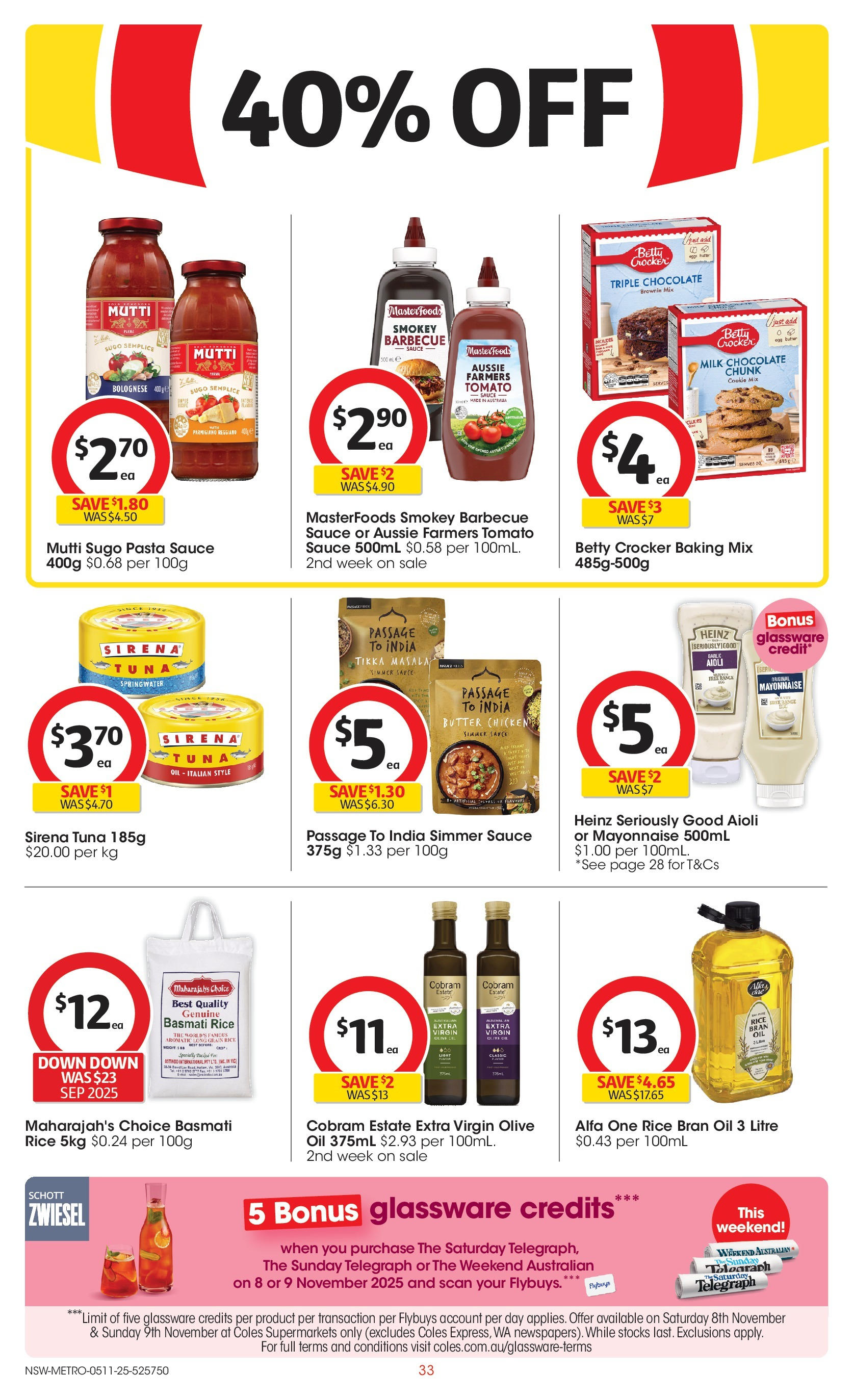 ﻿﻿Coles catalogue valid from 04/11/2025 > Online Australia | Page: 33 | Products: Butter, Chocolate, Rice, Pasta