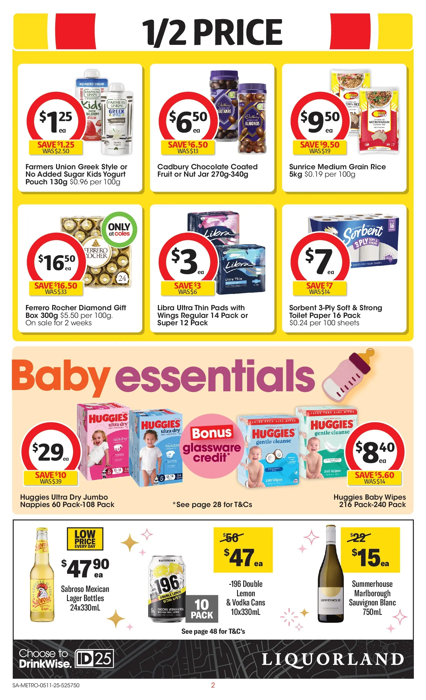 ﻿﻿Coles catalogue valid from 05/11/2025 > Online Australia | Page: 2 | Products: Rice, Toilet paper, Vodka, Sugar