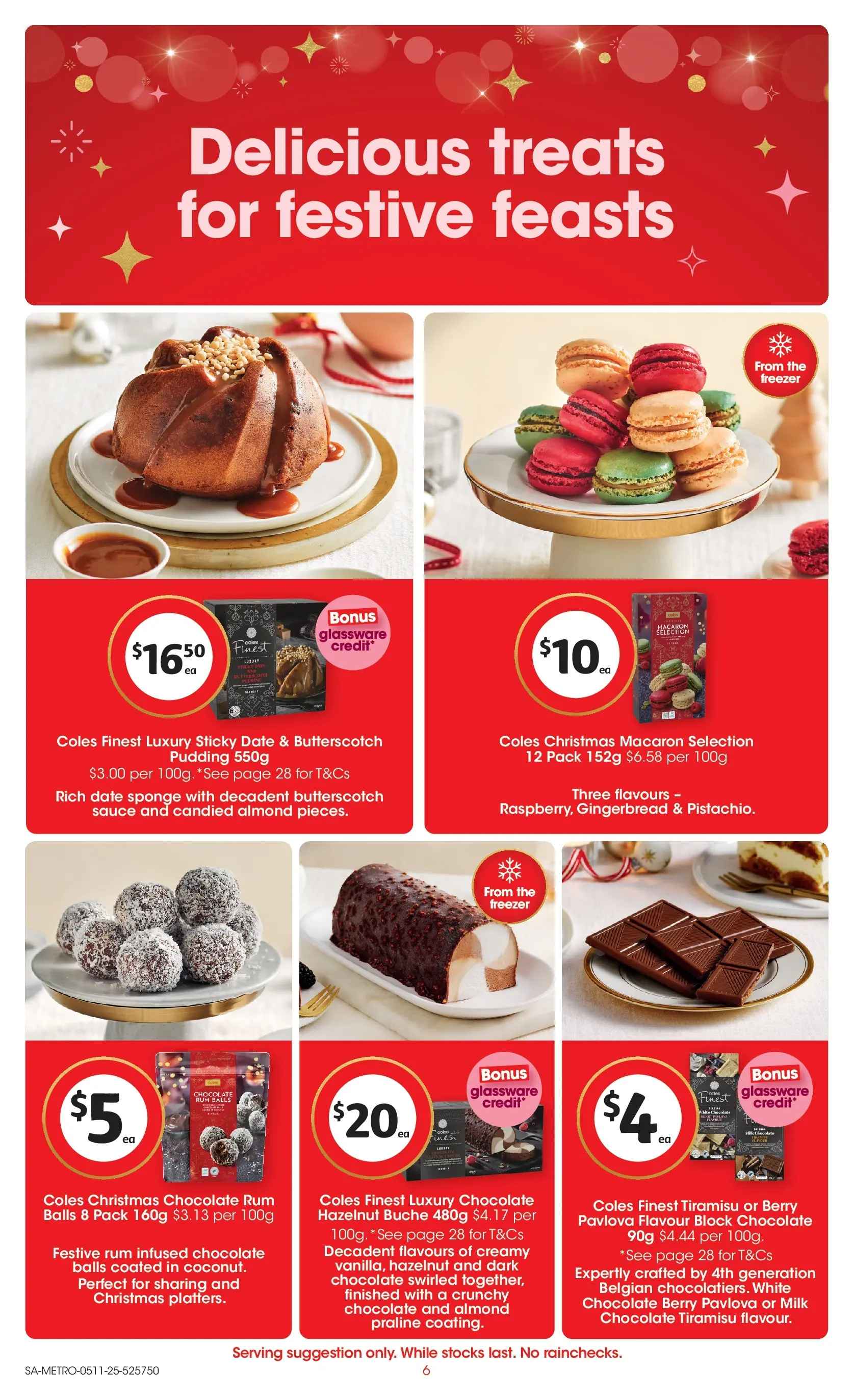 ﻿﻿Coles catalogue valid from 05/11/2025 > Online Australia | Page: 6 | Products: Sauce, Sponge, Date, Pavlova