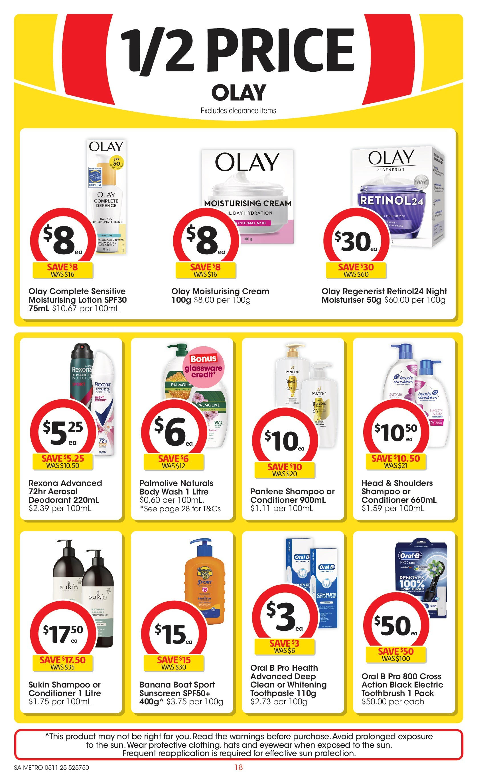 ﻿﻿Coles catalogue valid from 04/11/2025 > Online Australia | Page: 18 | Products: Conditioner, Lotion, Deodorant, Cream