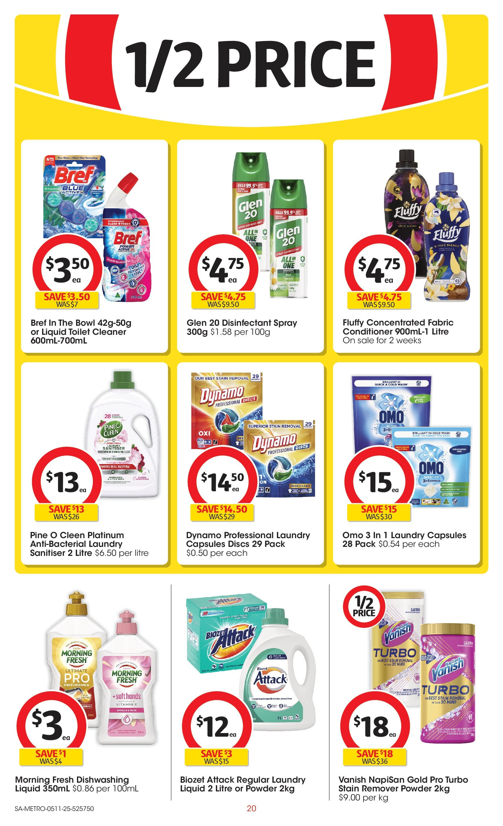 ﻿﻿Coles catalogue valid from 04/11/2025 > Online Australia | Page: 20 | Products: Powder, Cleaner, Stain remover, Vitamin