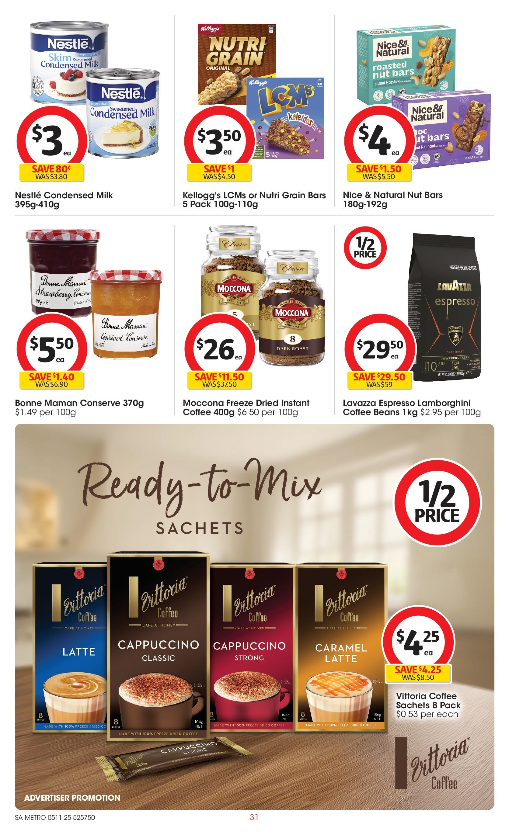 ﻿﻿Coles catalogue valid from 04/11/2025 > Online Australia | Page: 31 | Products: Milk, Coffee, Moccona