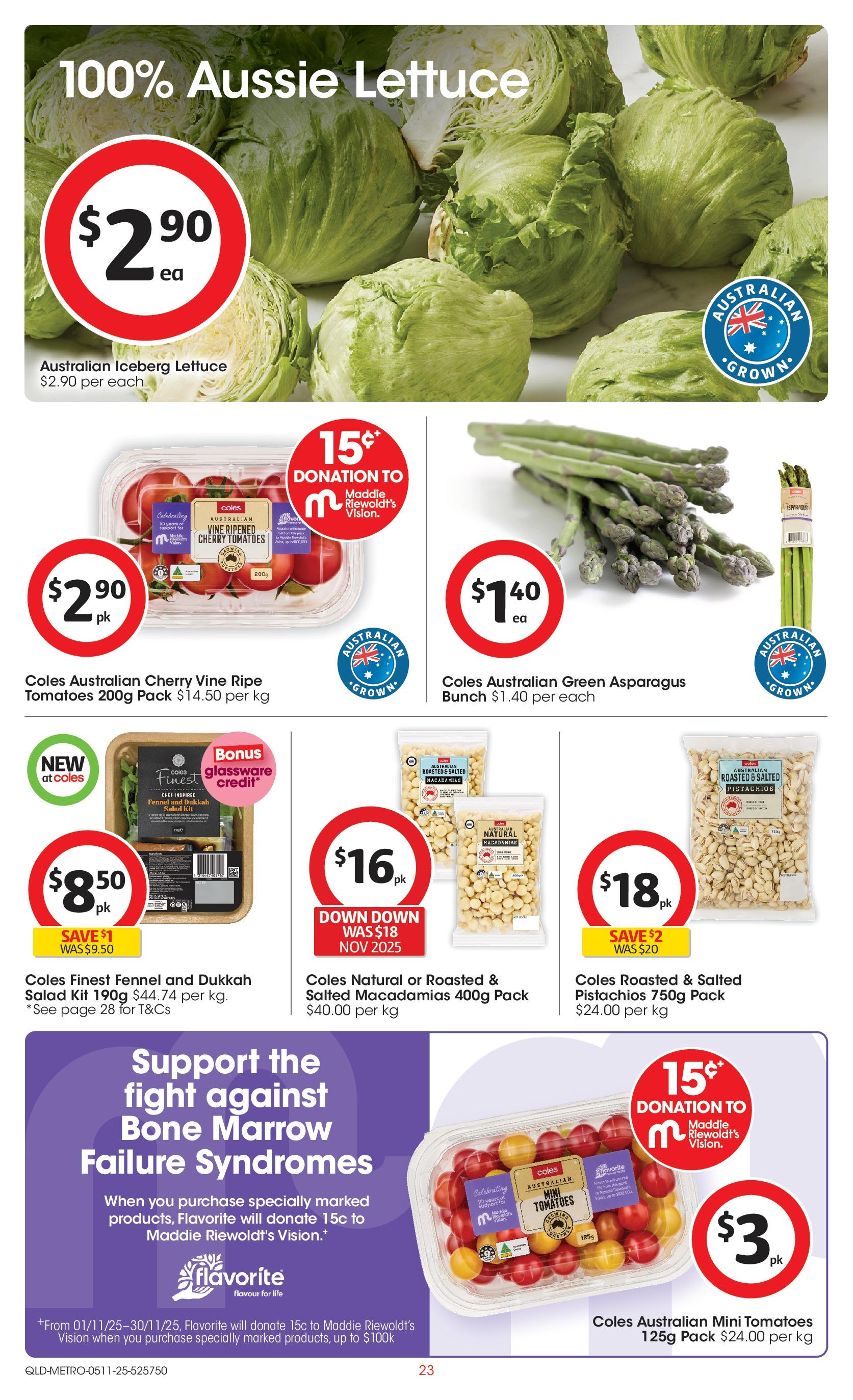 ﻿﻿Coles catalogue valid from 04/11/2025 > Online Australia | Page: 23 | Products: Glassware, Lettuce, Tomatoes, Salad