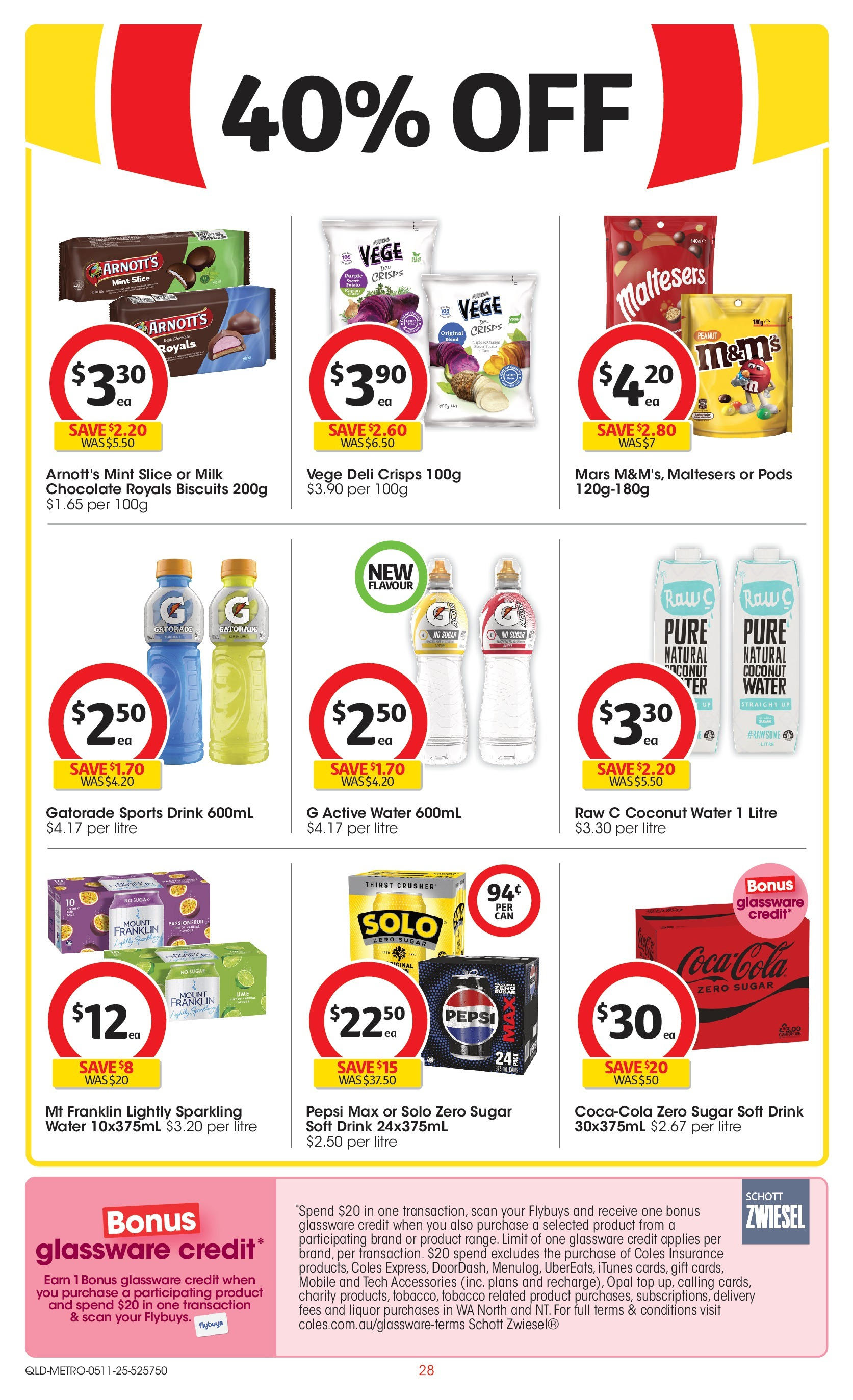 ﻿﻿Coles catalogue valid from 04/11/2025 > Online Australia | Page: 28 | Products: Milk, Chocolate, Opal, Biscuits
