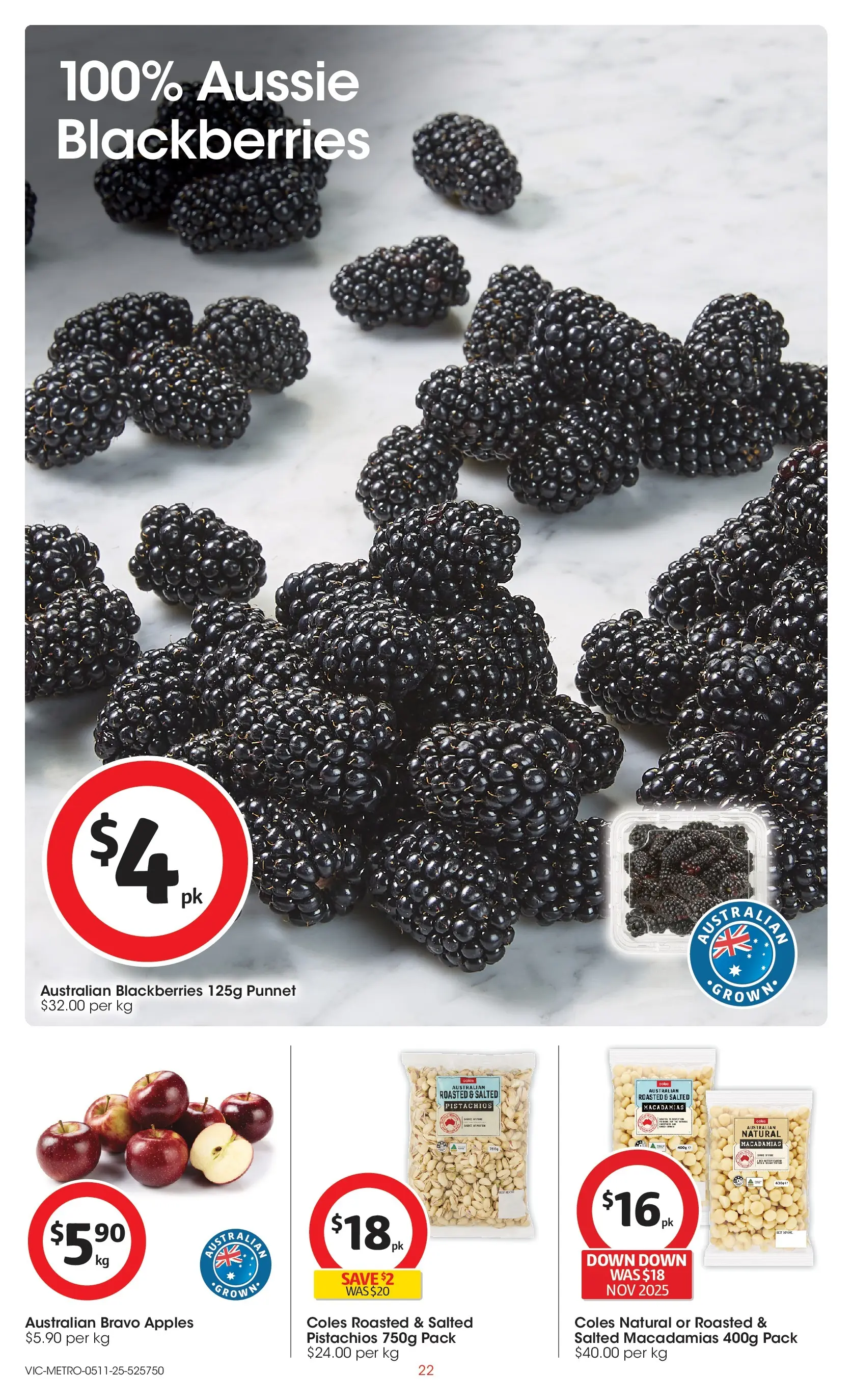 ﻿﻿Coles catalogue valid from 05/11/2025 > Online Australia | Page: 22 | Products: Apples
