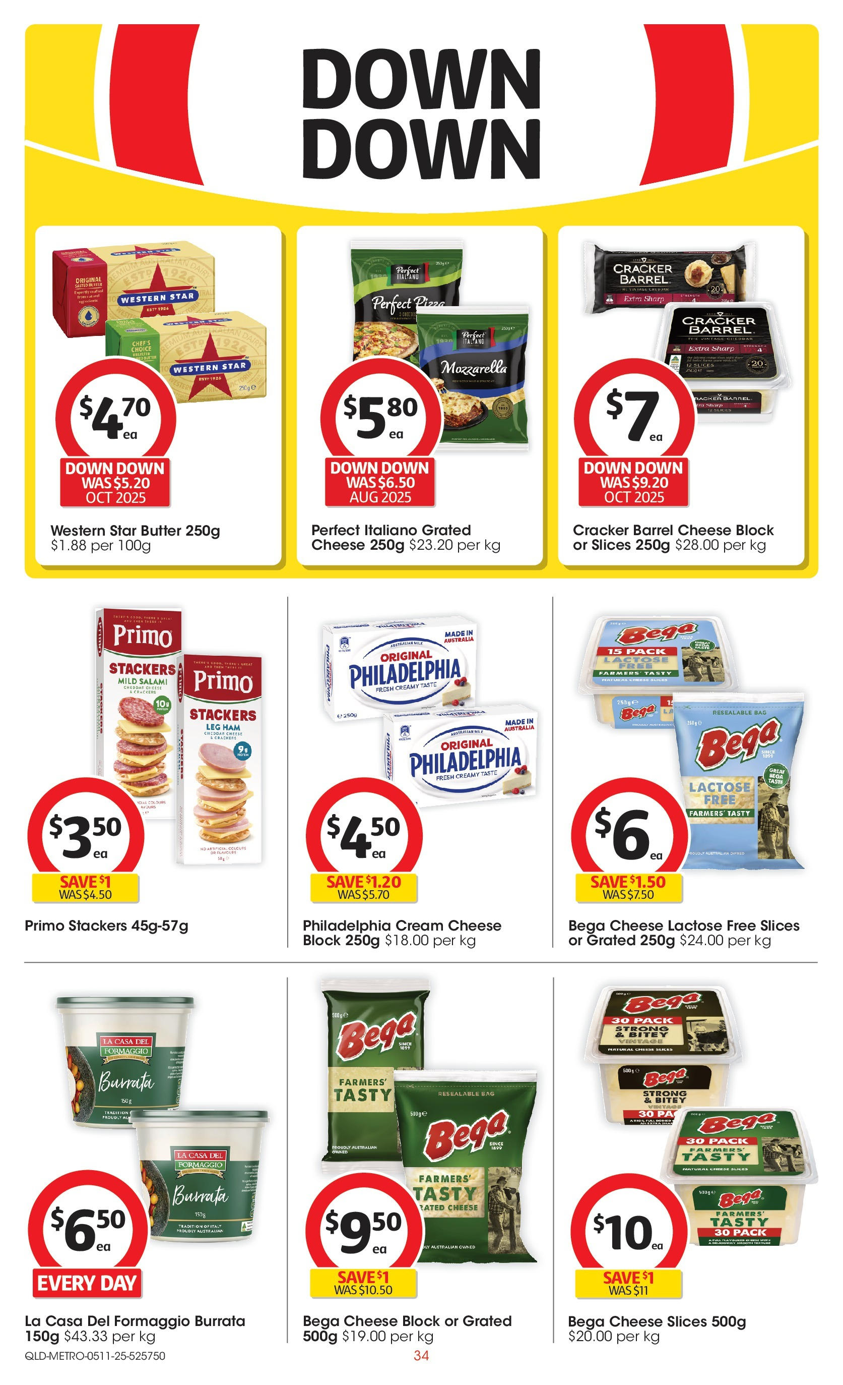 ﻿﻿Coles catalogue valid from 04/11/2025 > Online Australia | Page: 34 | Products: Milk, Cheese, Ham, Bag