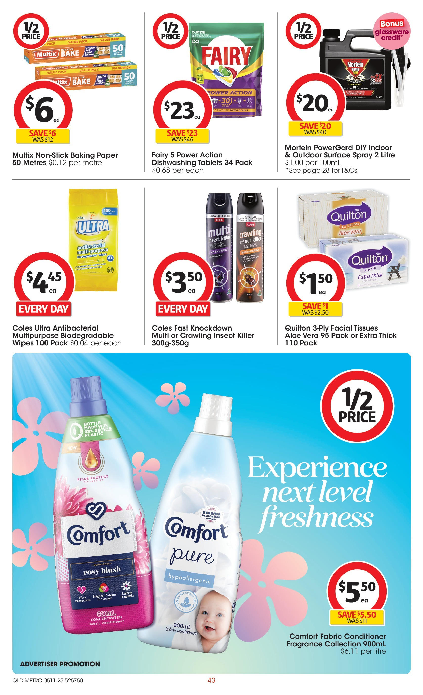 ﻿﻿Coles catalogue valid from 04/11/2025 > Online Australia | Page: 43 | Products: Fragrance, Conditioner, Multipurpose, Tablets